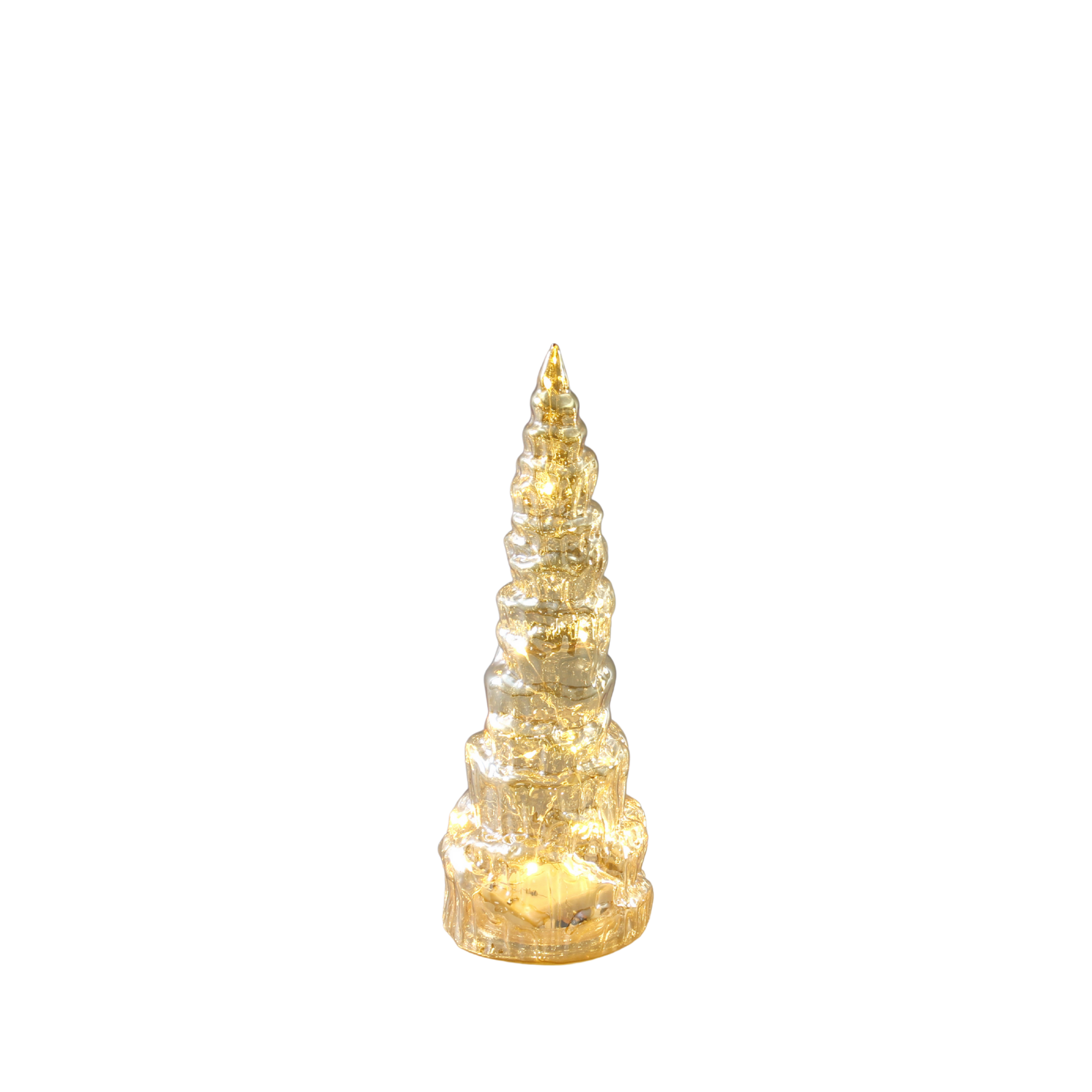 Lystræ i glas m. LED