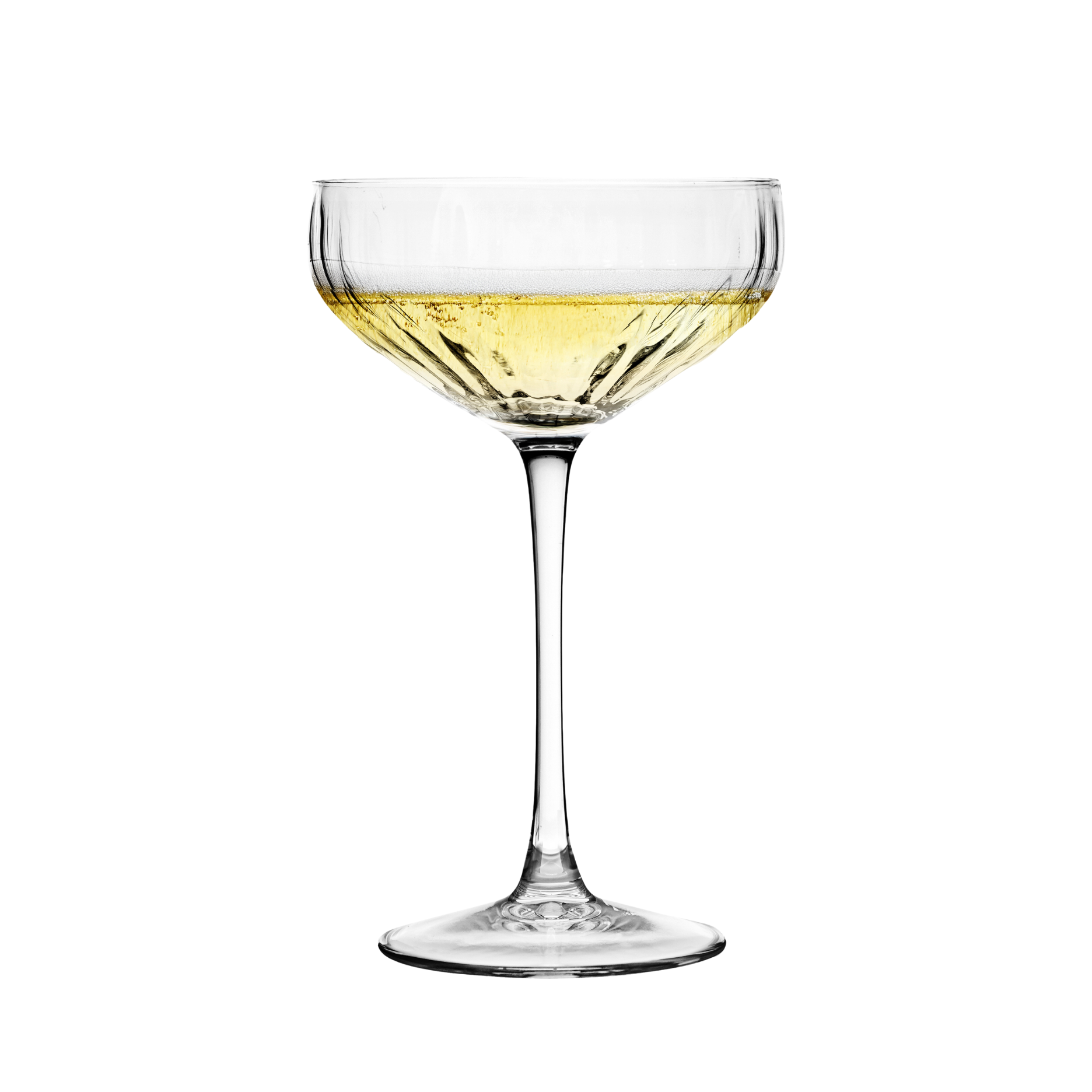 Rille champagneskåle 2 stk