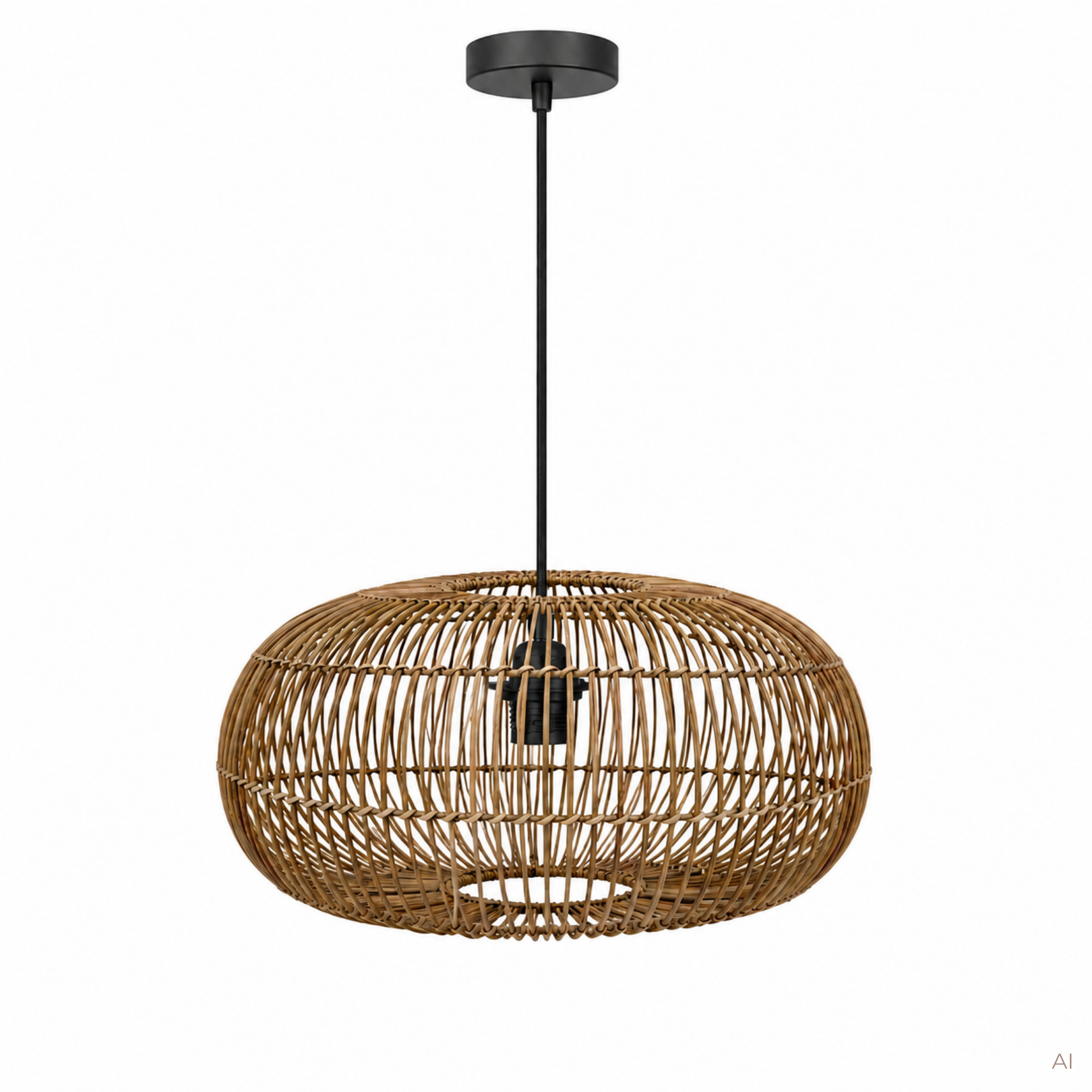 Sol Rattan lampeskærm Ø50