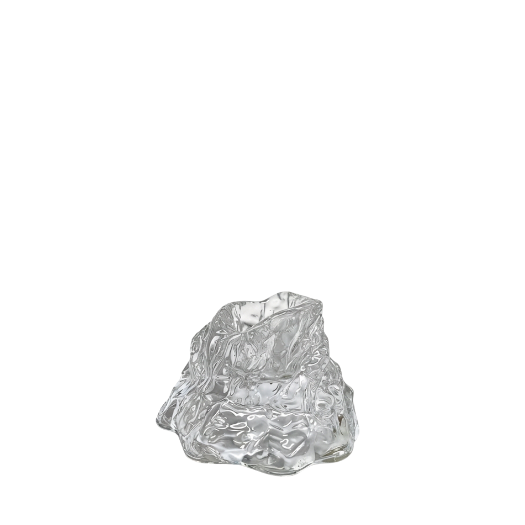 Smelt glaslysestage - stor