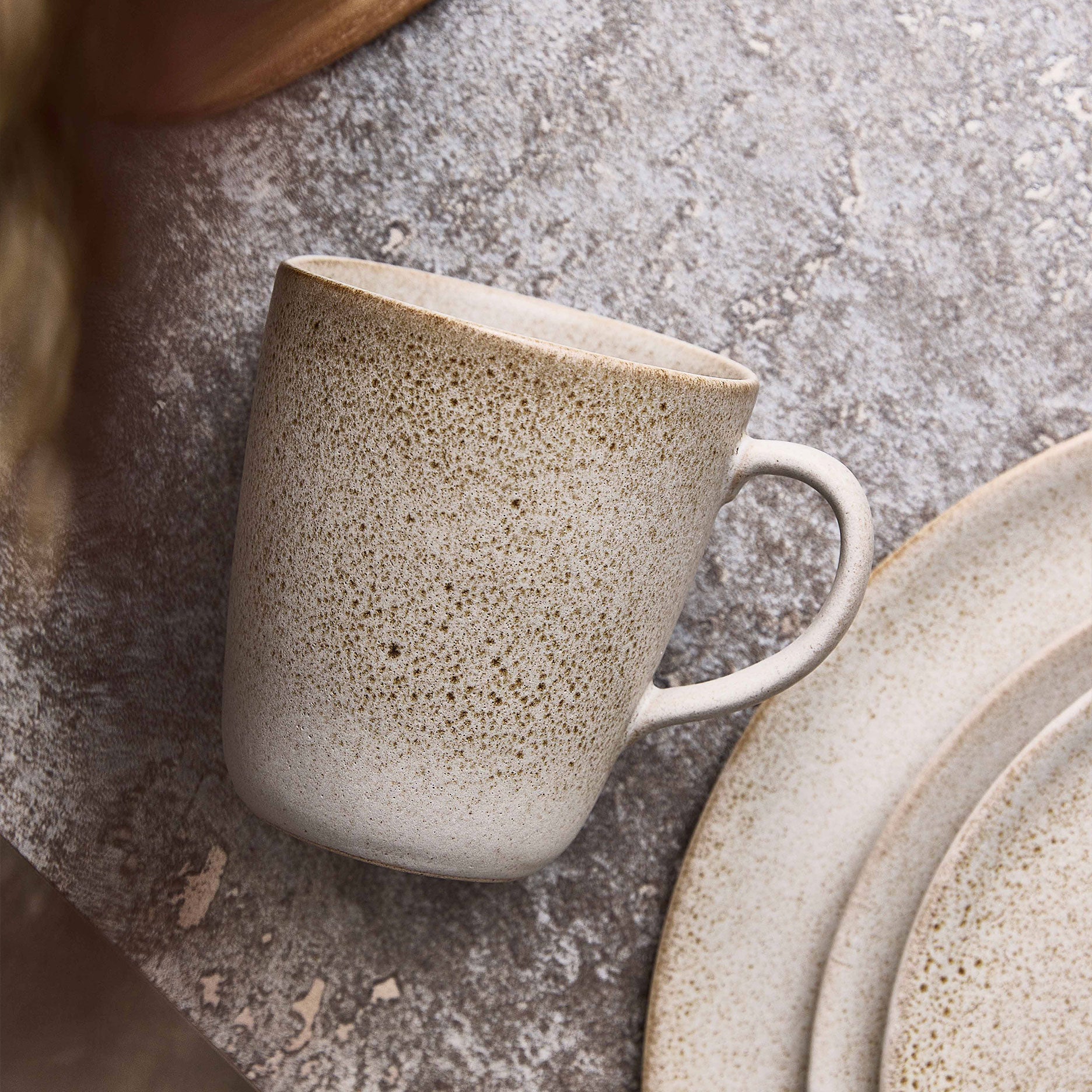 RAW Becher mit Henkel 35 cl Sandy Beige