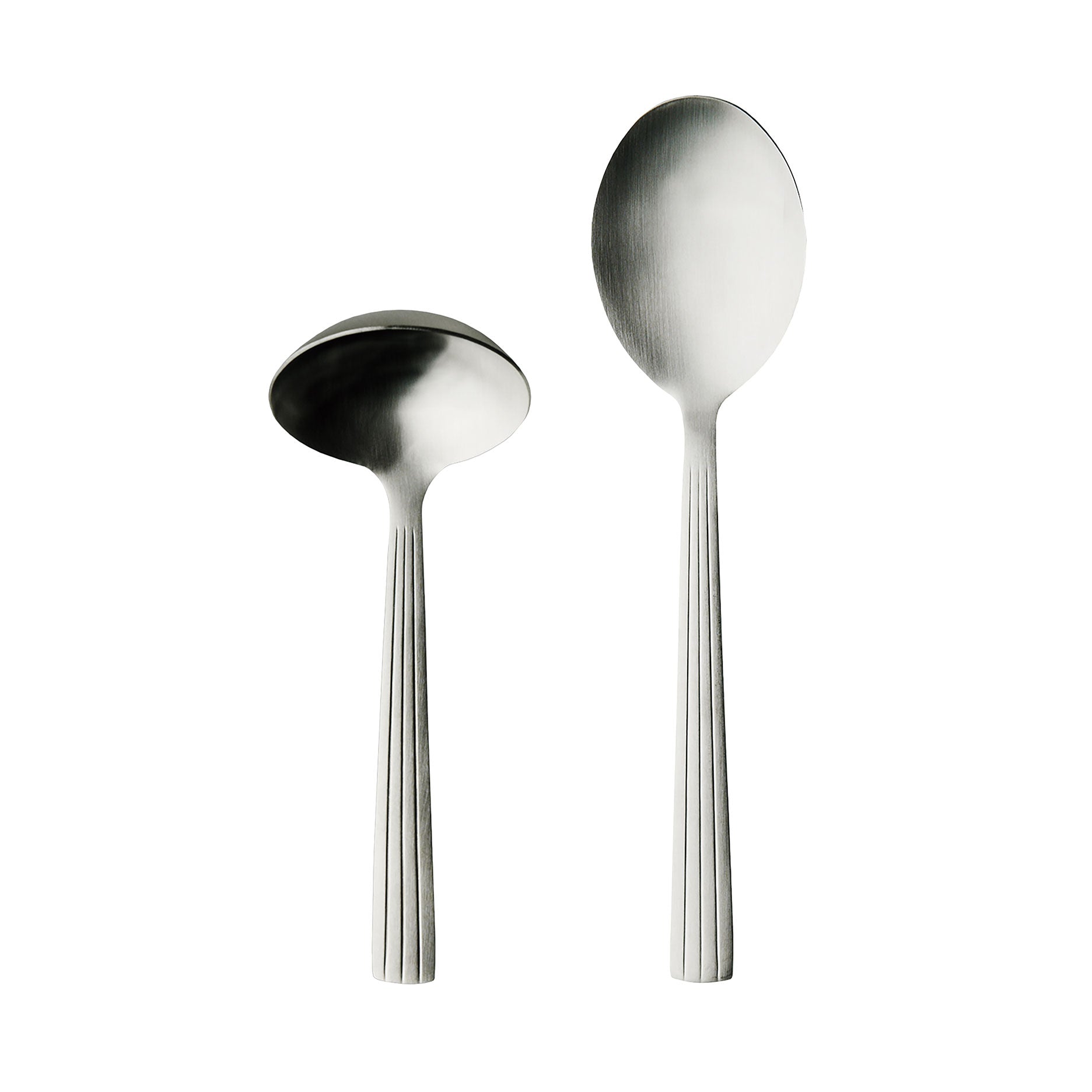 RAW Sauce-/Kartoffellöffel-Set matt stahl