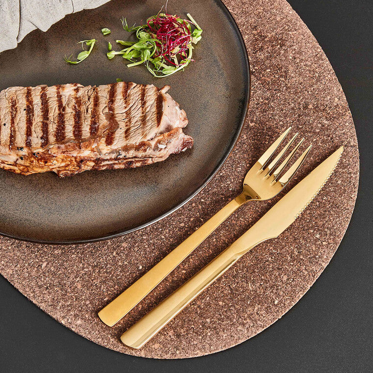 RAW Steakbesteck goldfarben