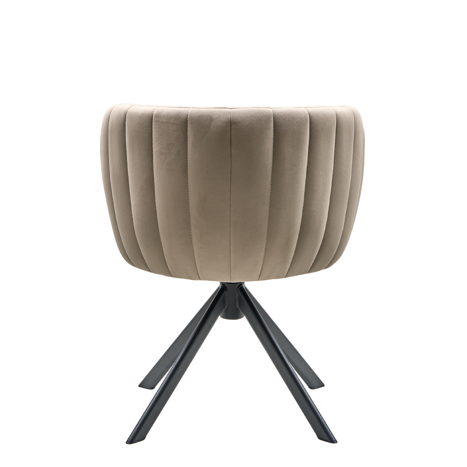 Shelly II spisebordsstol velour m. drejeben (sort)