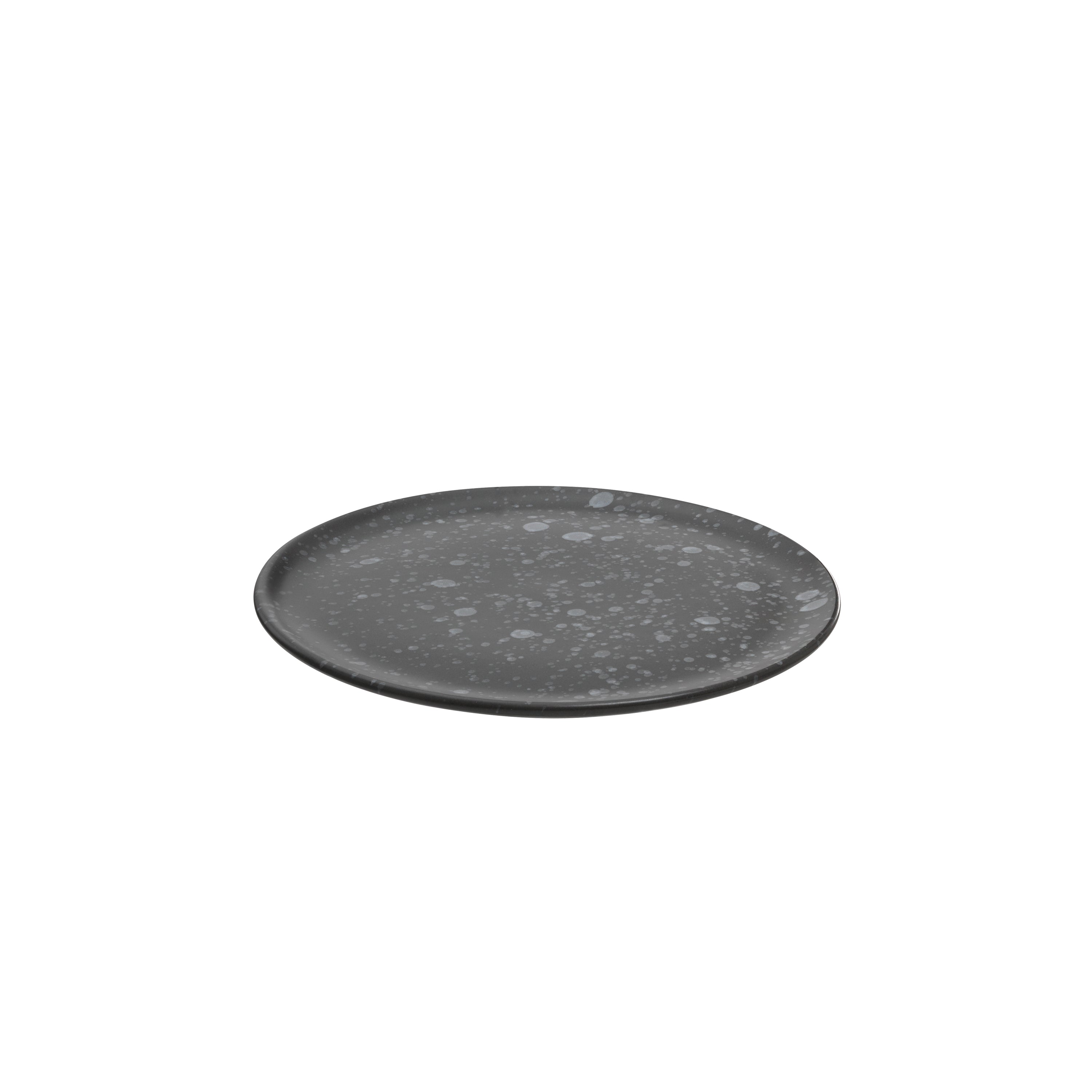 RAW desserttallerken Ø20 cm sort spotted
