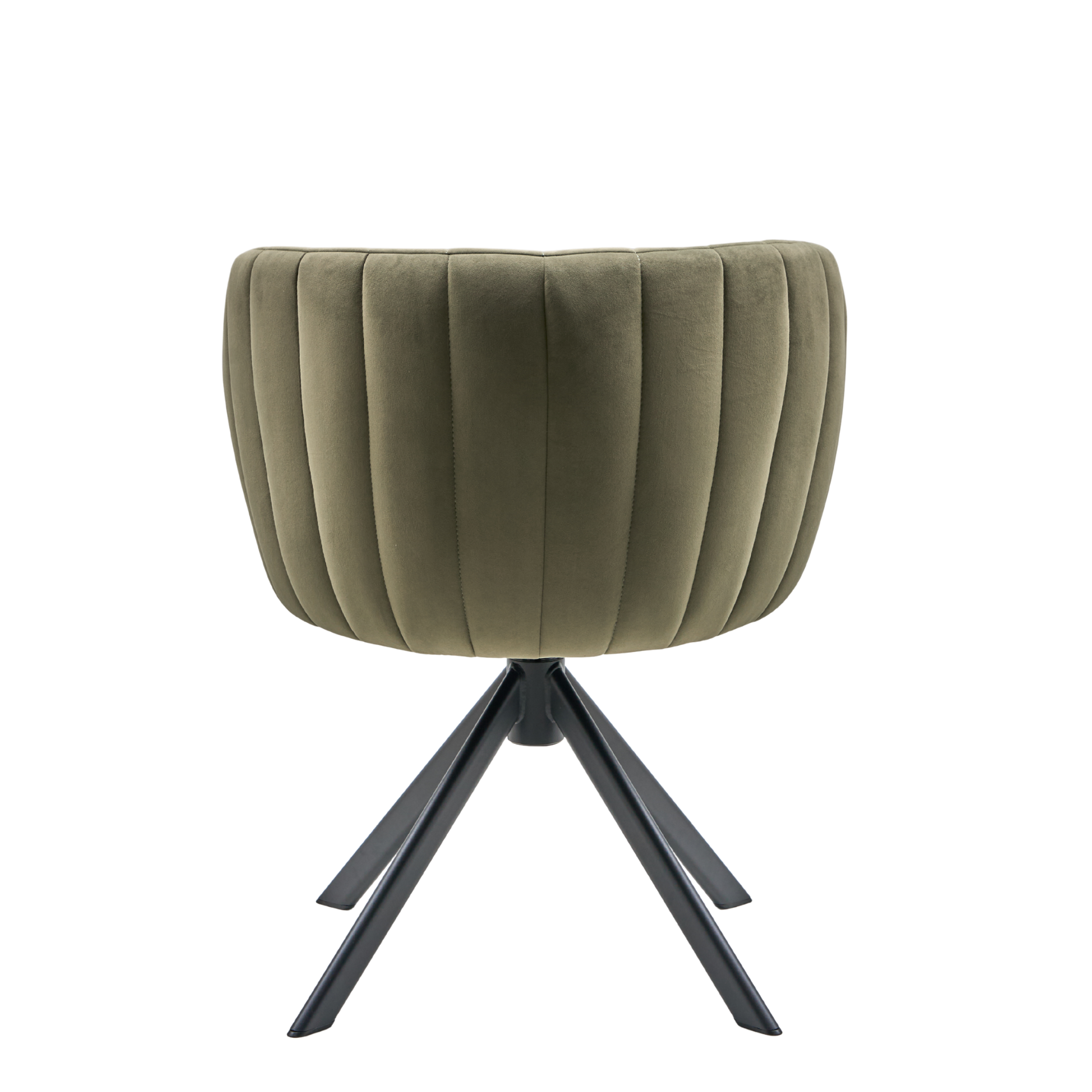 Shelly II spisebordsstol velour m. drejeben (sort)