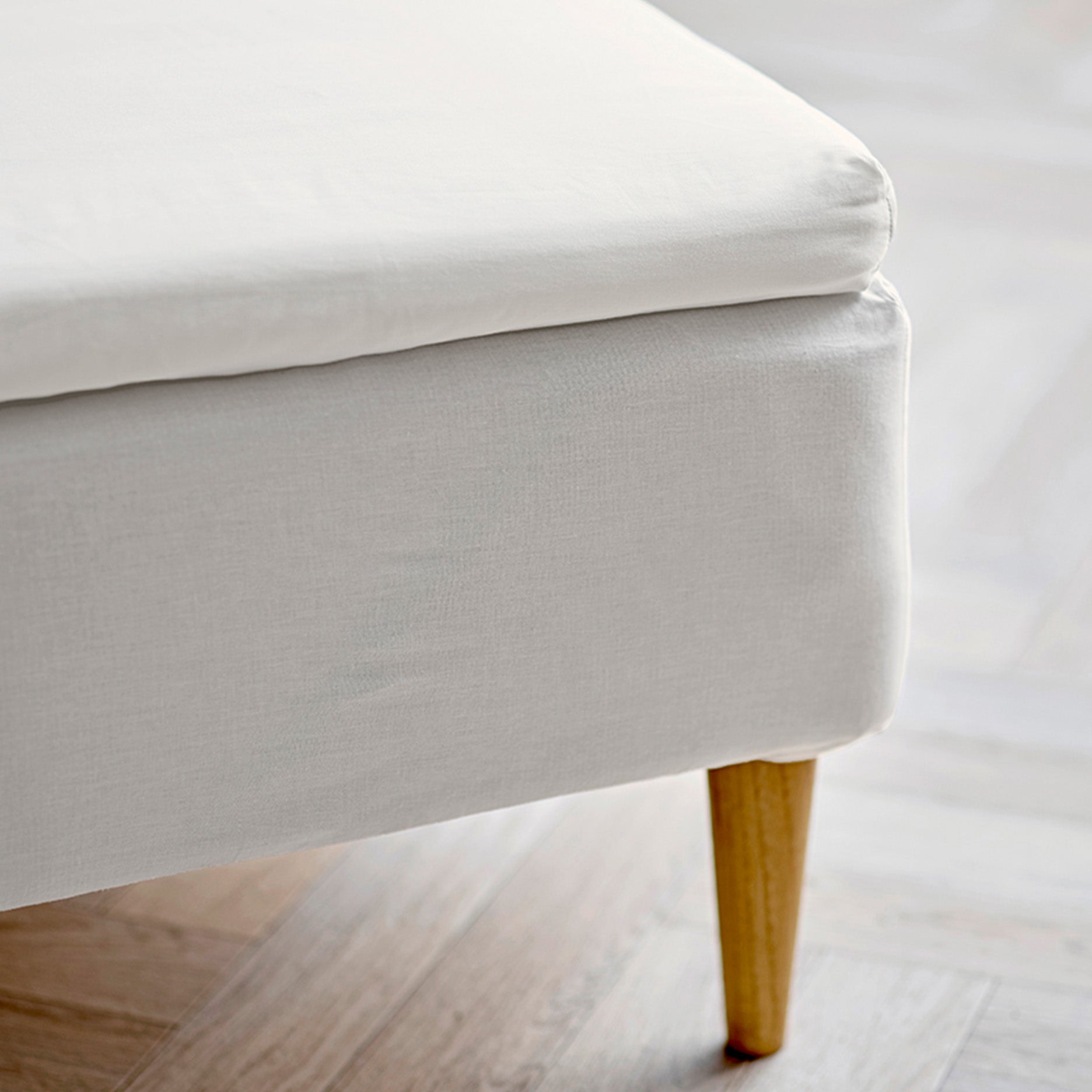 Calm Spannbetttuch 180x200x8 cm offwhite