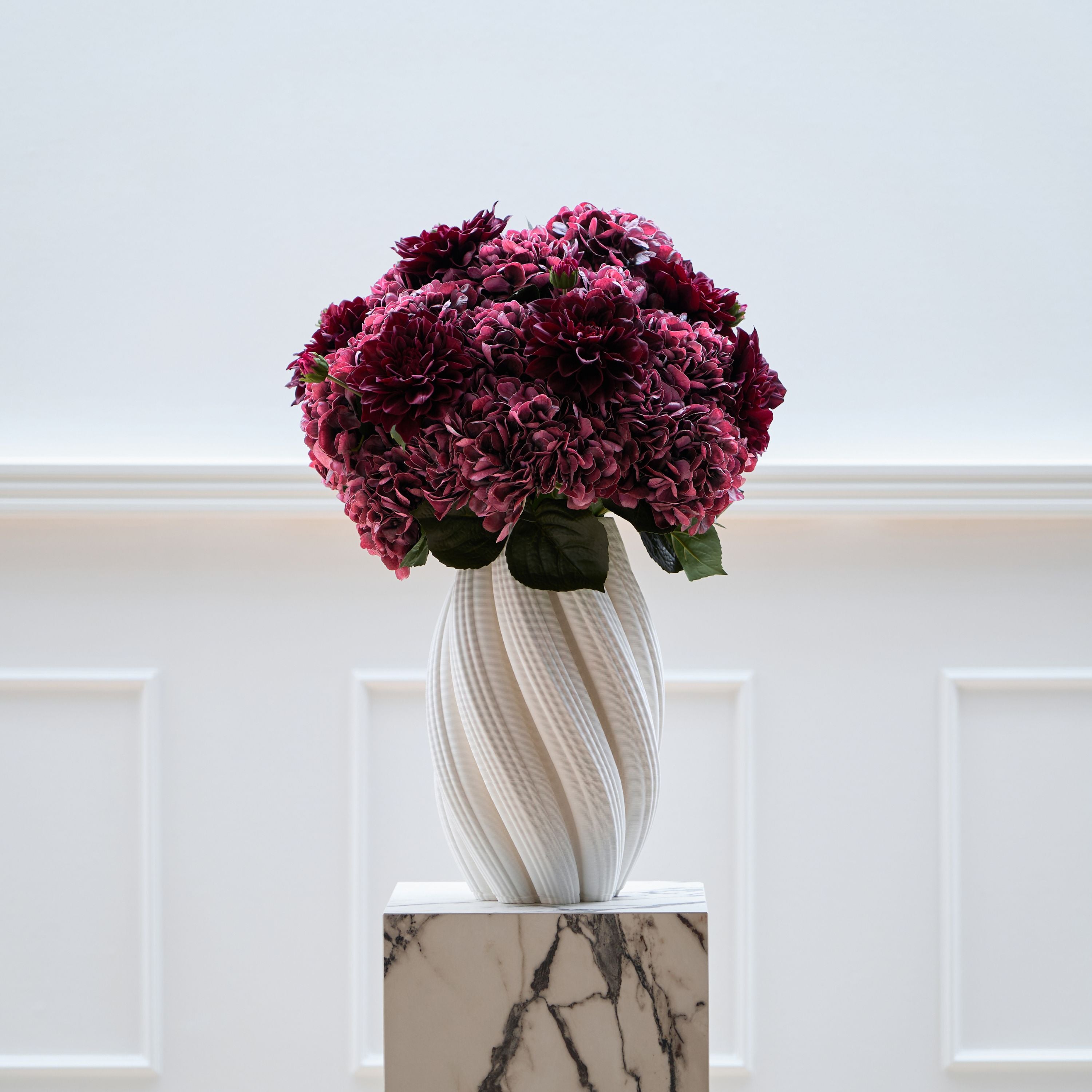 3D Wave keramisk vase