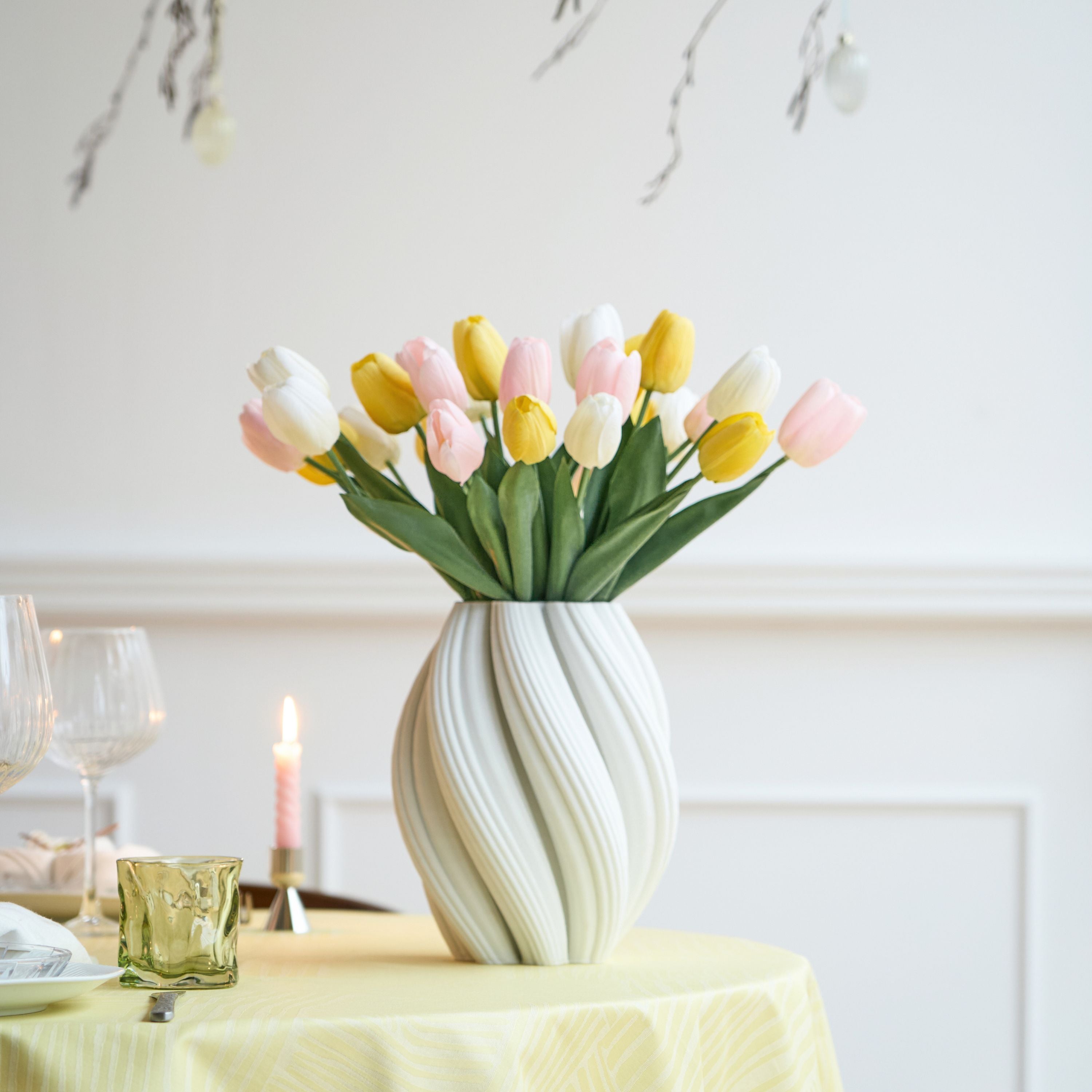 3D Wave keramisk vase