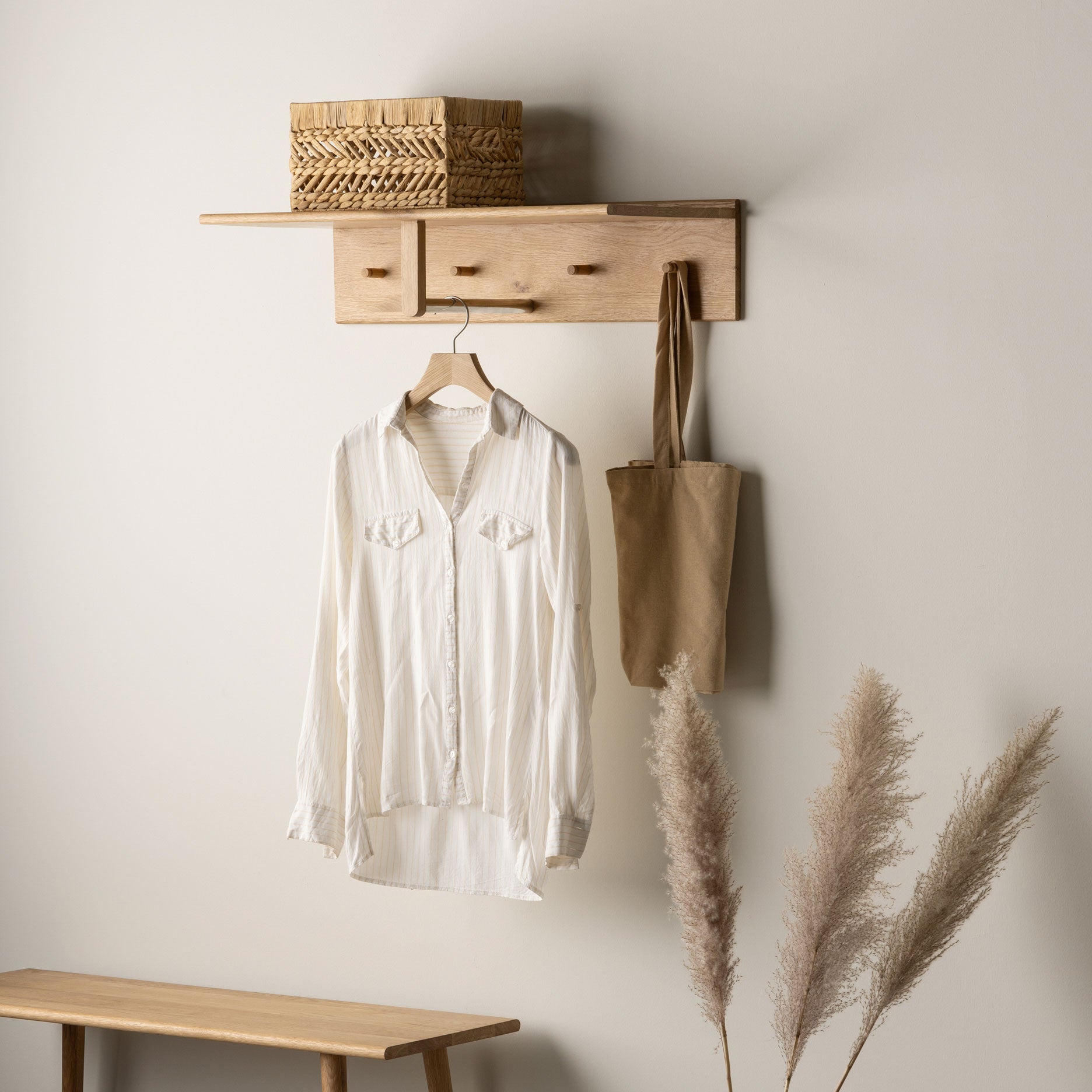 Wood II Garderobe - geölte Eiche
