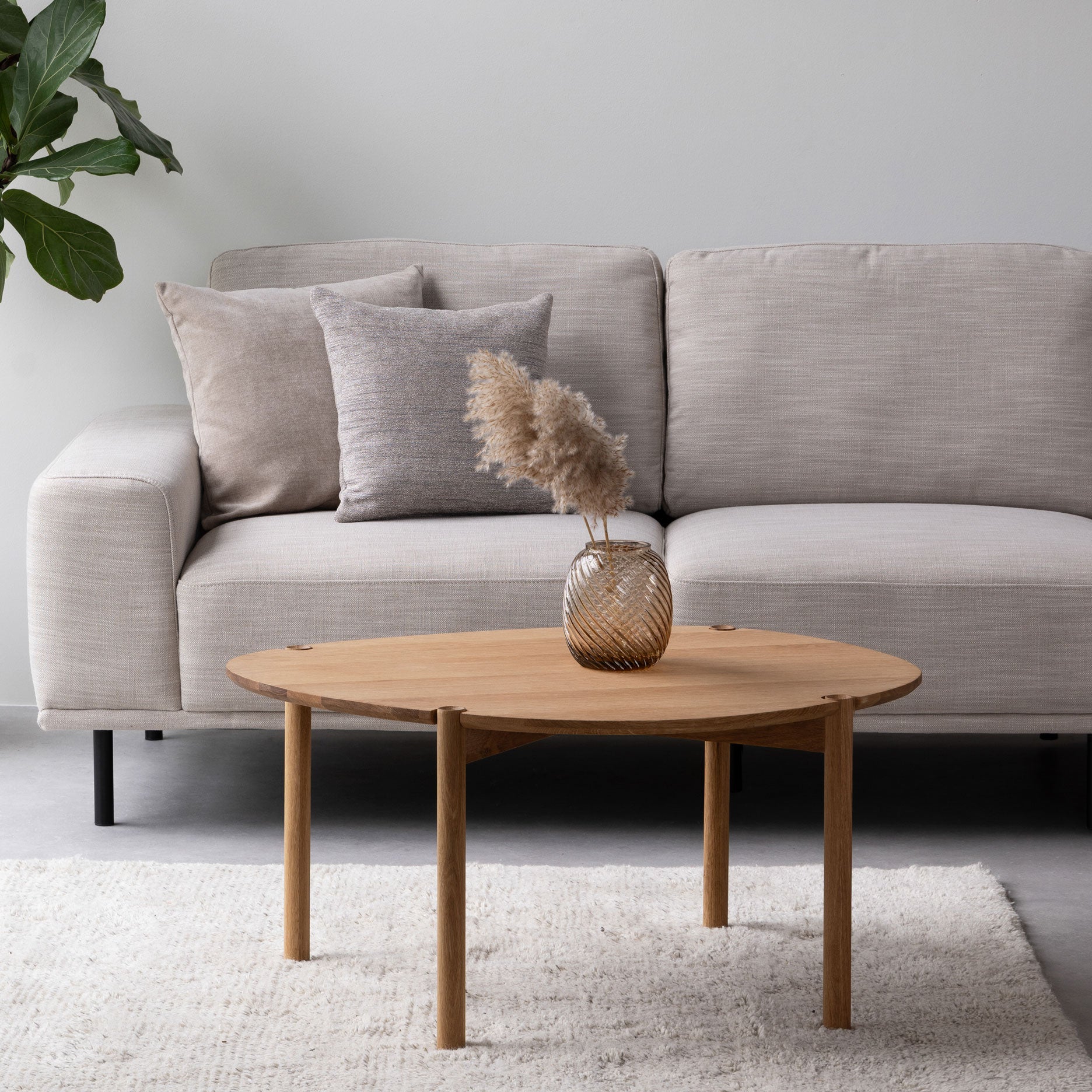 Colo Cross sofabord FSC certificeret egetræ H43 cm