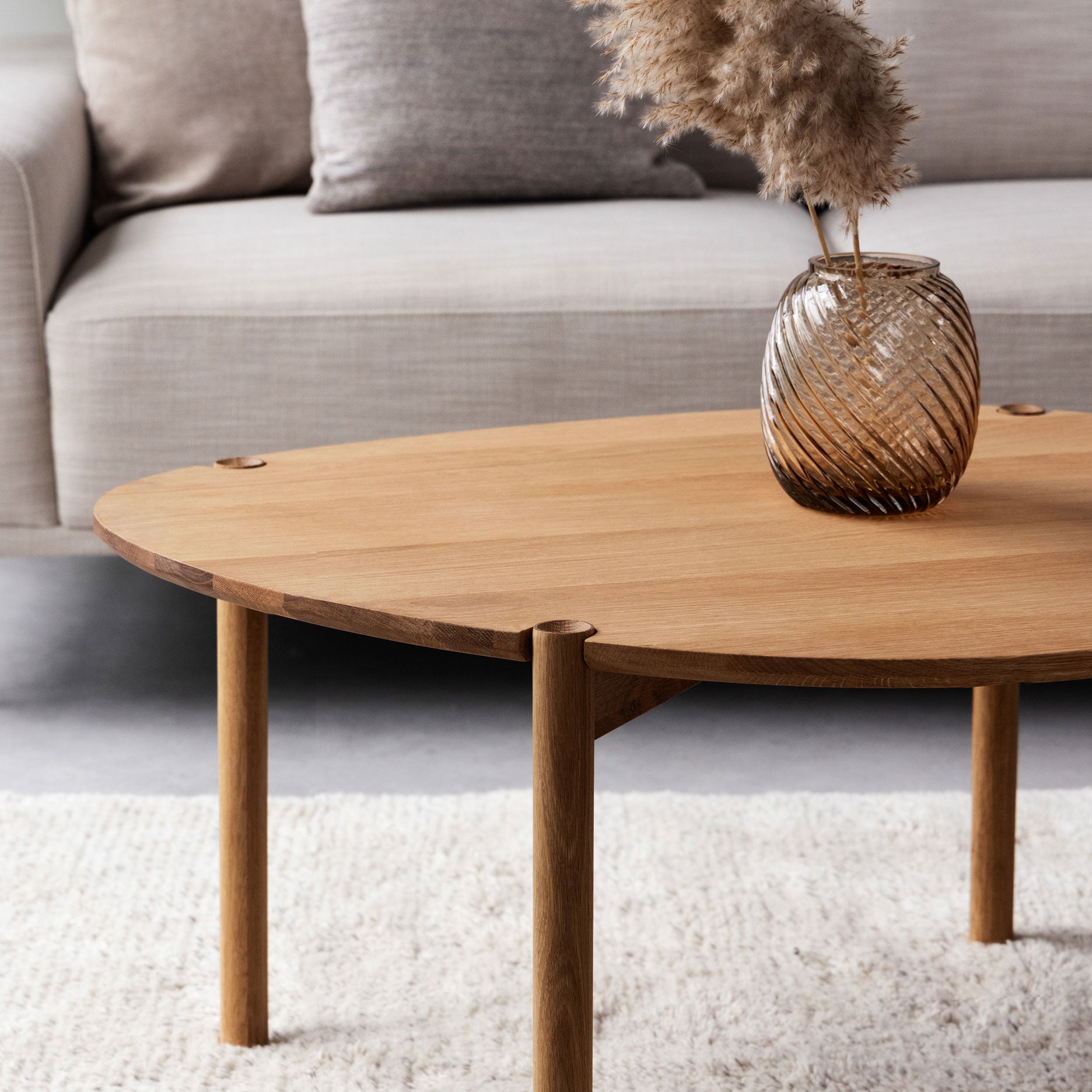 Colo Cross sofabord FSC certificeret egetræ H43 cm