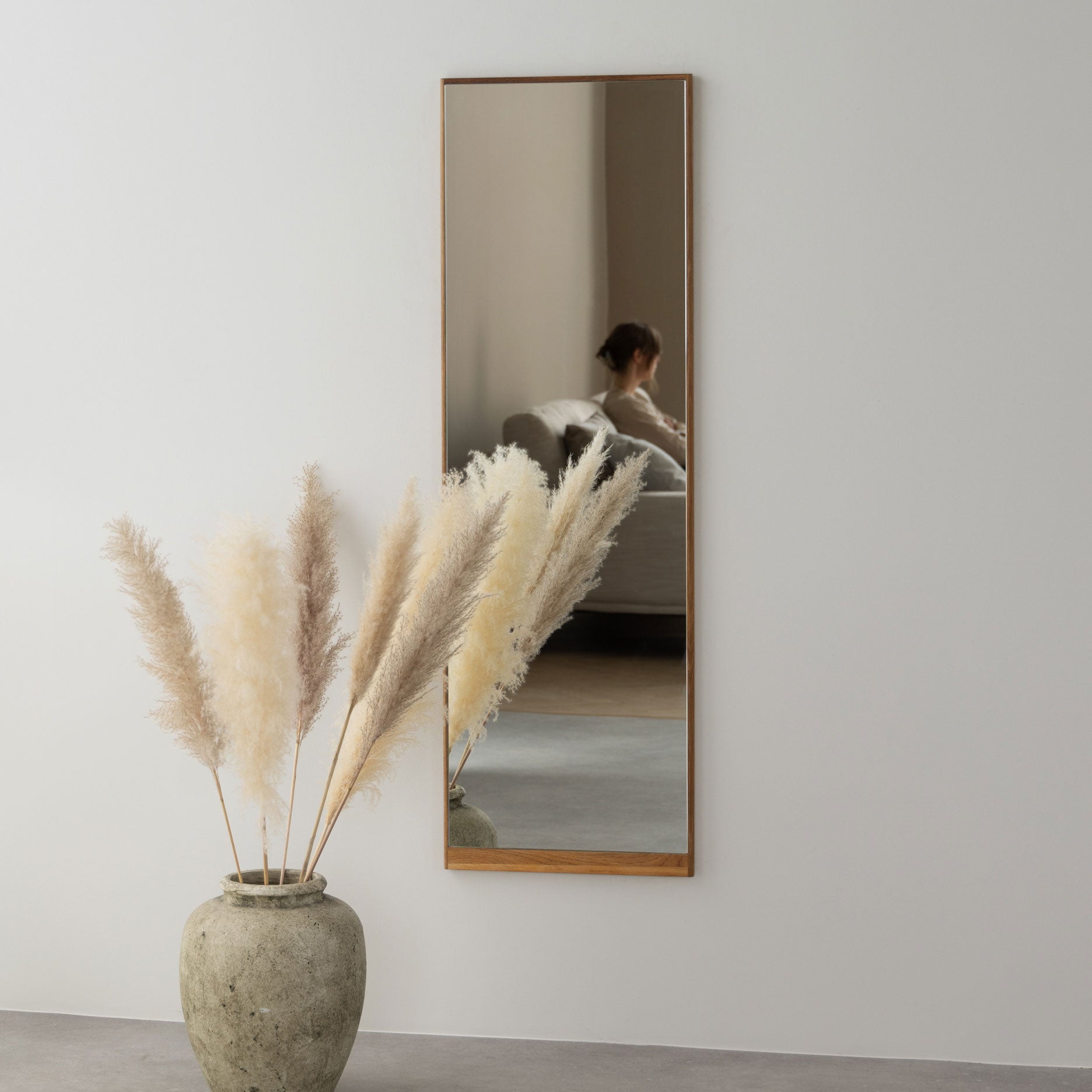 Wood spejl H140 cm