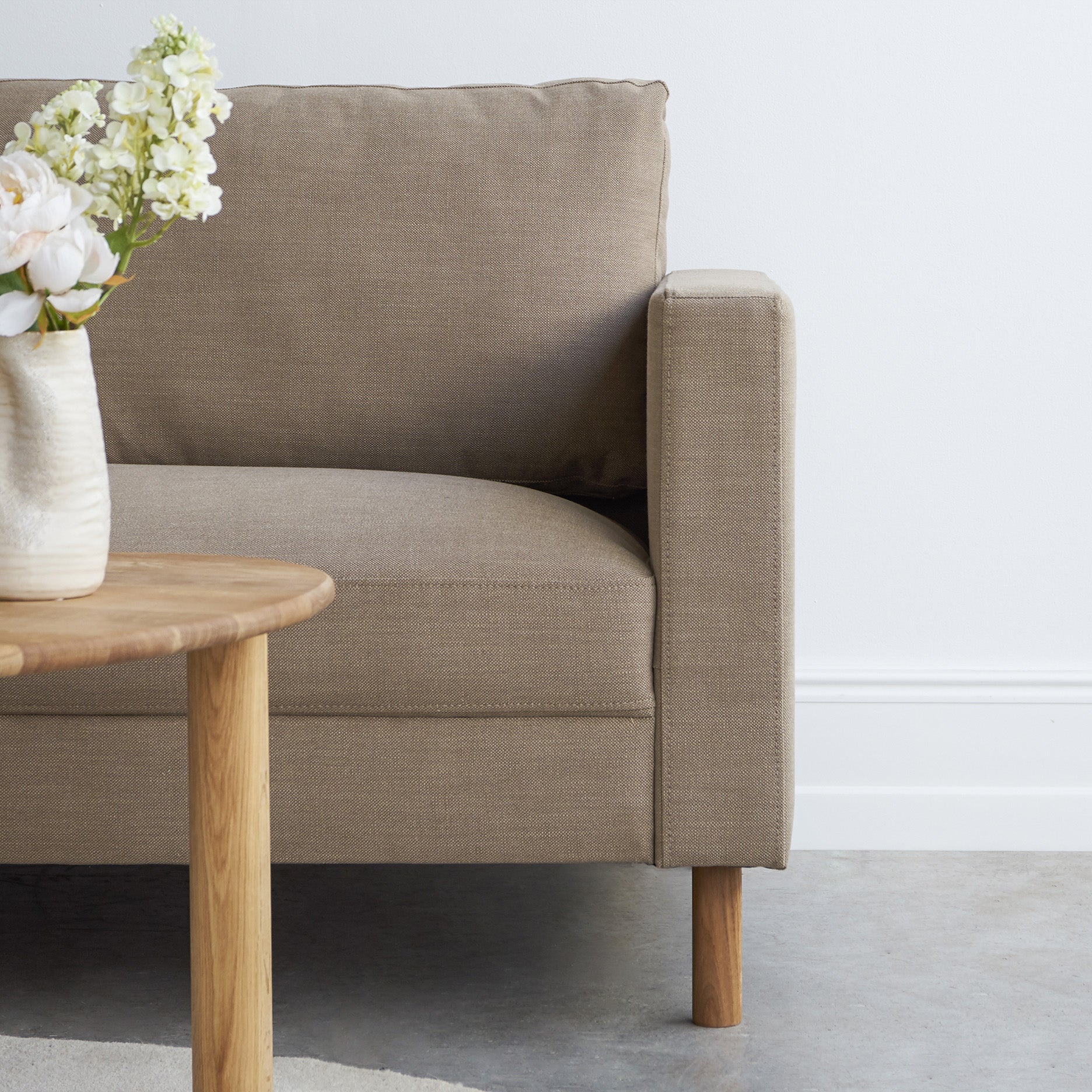 Stapleton II 3 pers. sofa m. egetræsben