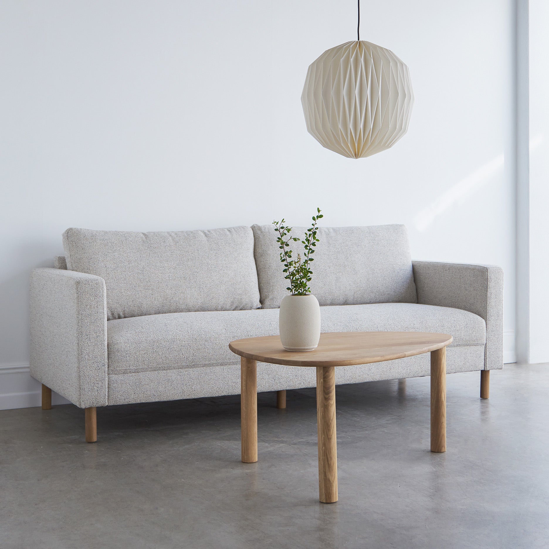 Stapleton II 3 pers. sofa m. egetræsben