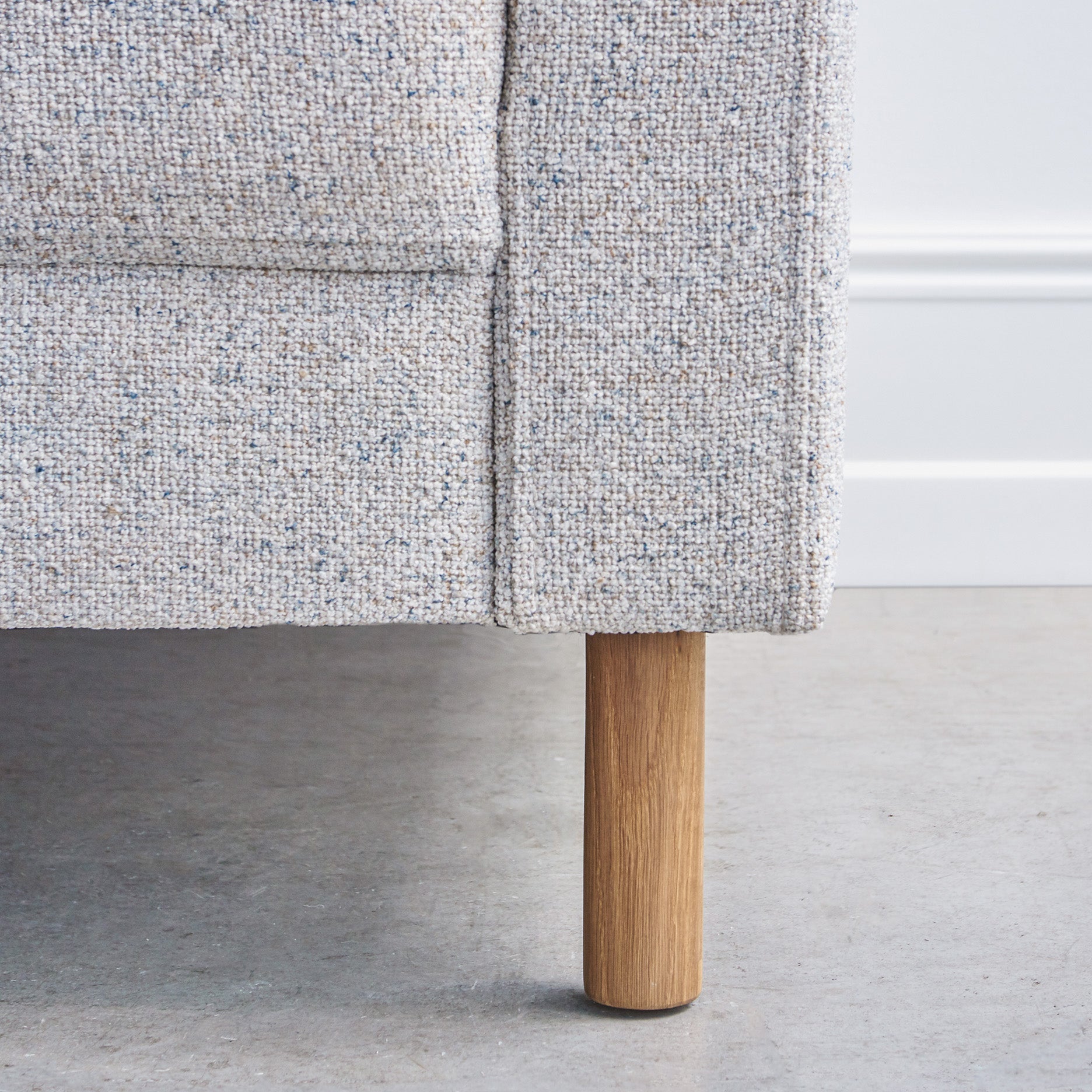 Stapleton II 3 pers. sofa m. egetræsben