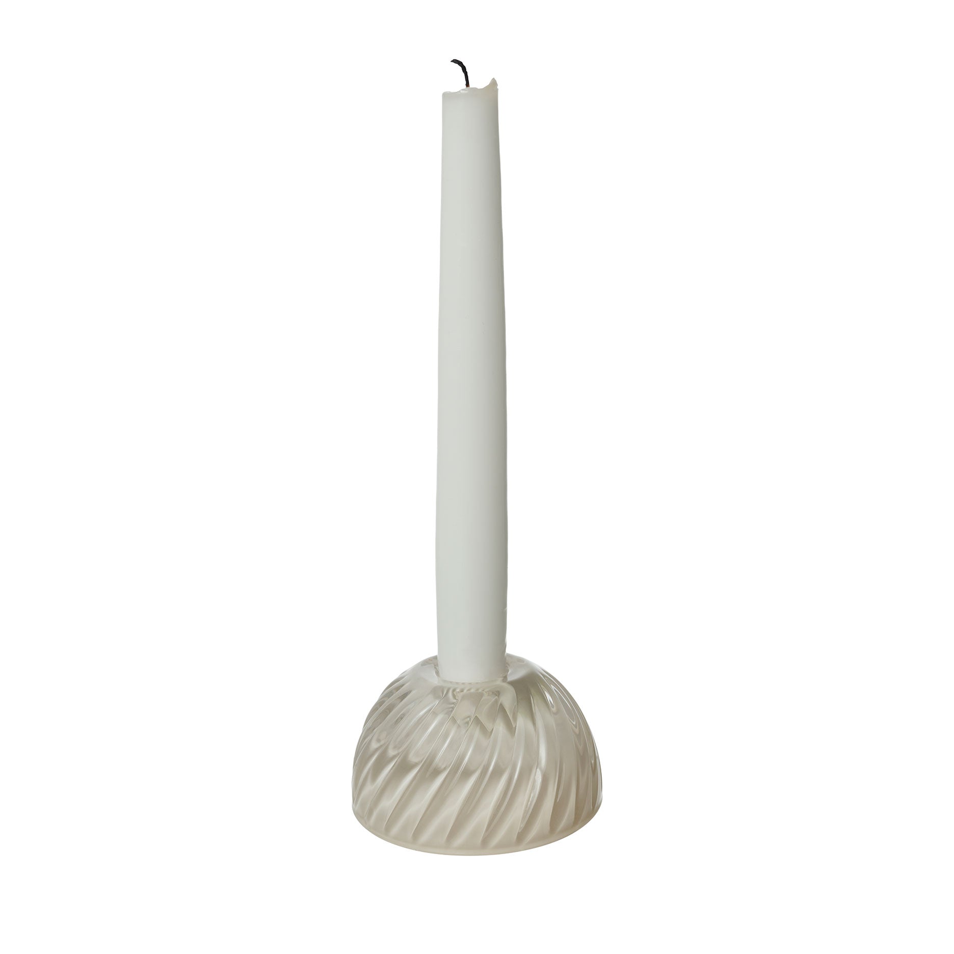 Turn glas lysestage
