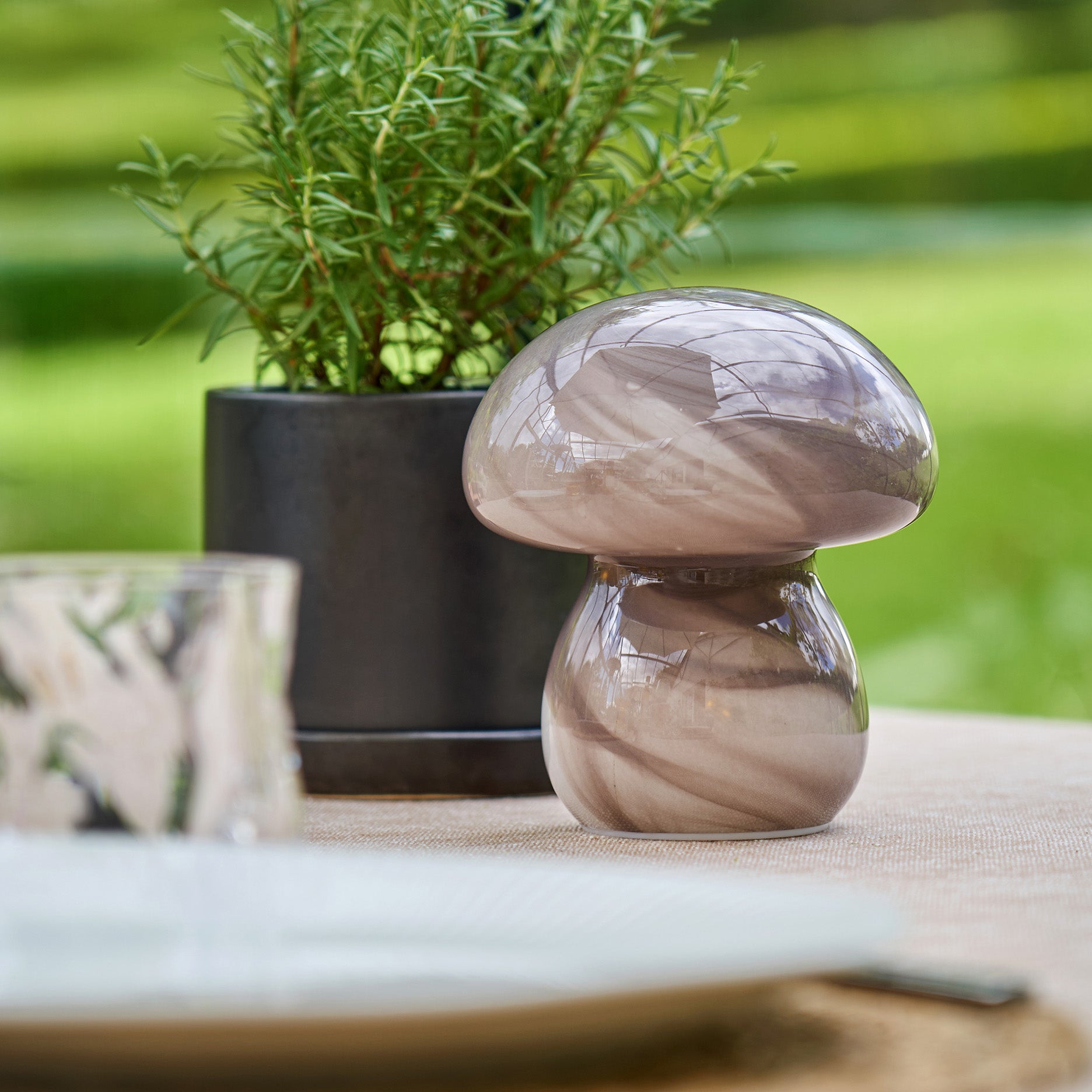 Fungi lampe m. LED