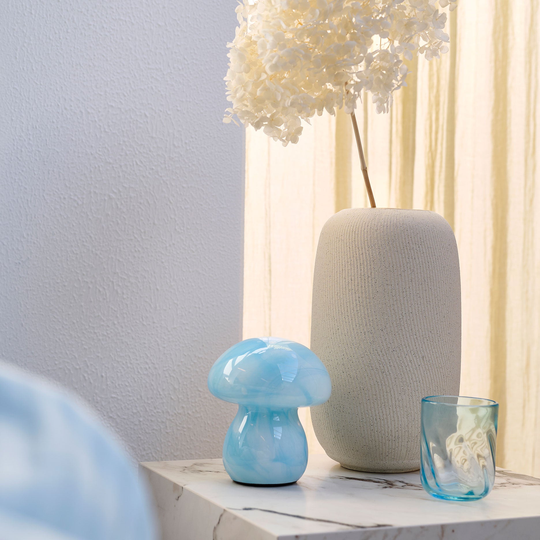 Fungi lampe m. LED
