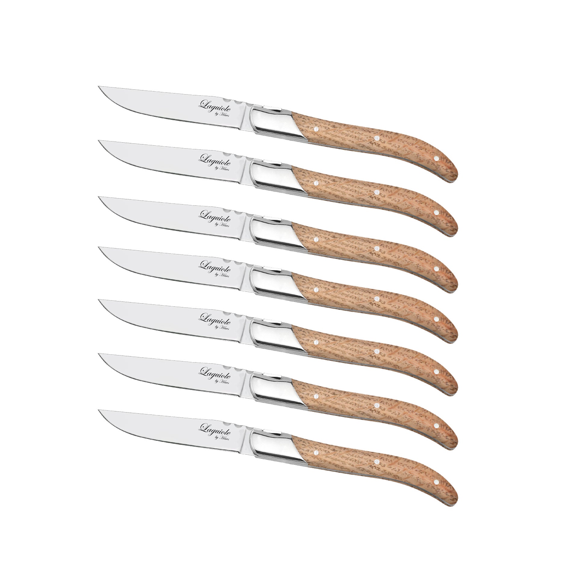 Steakmesser 6 Stück Eiche