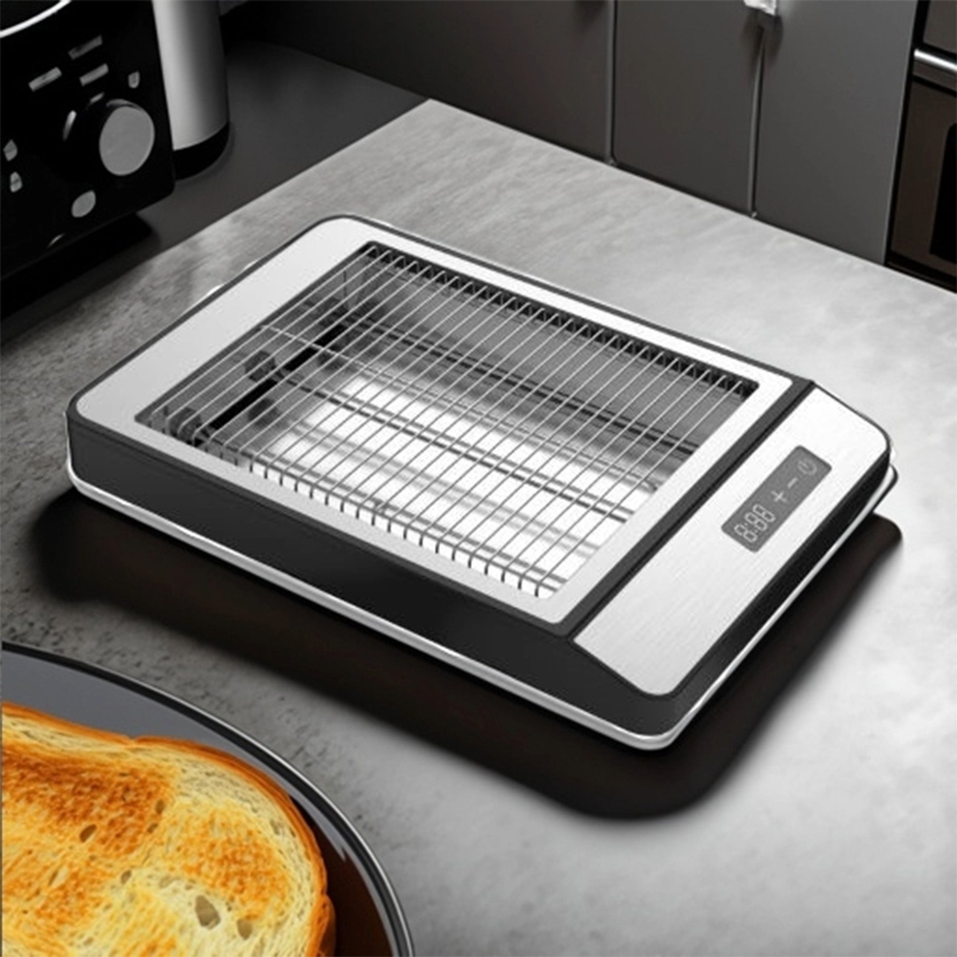 Brødrister flad 1000W