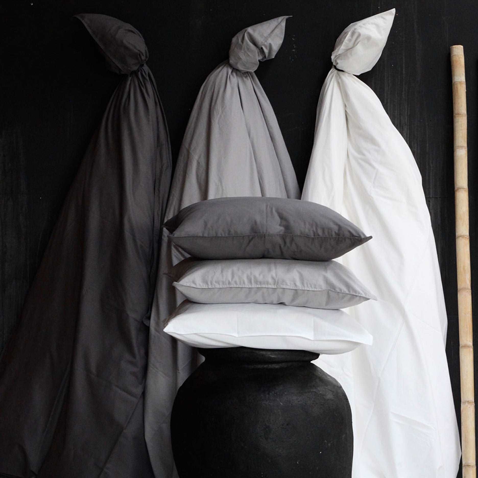 Perkal-Bettwäsche 140x200 cm Weiß