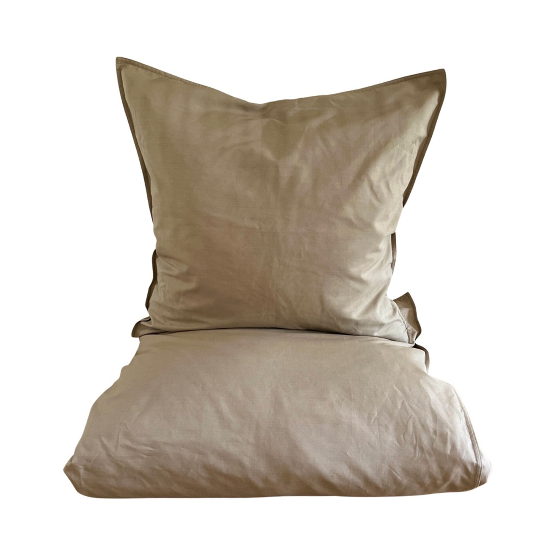 Percale sengetøj 140x200 cm mud