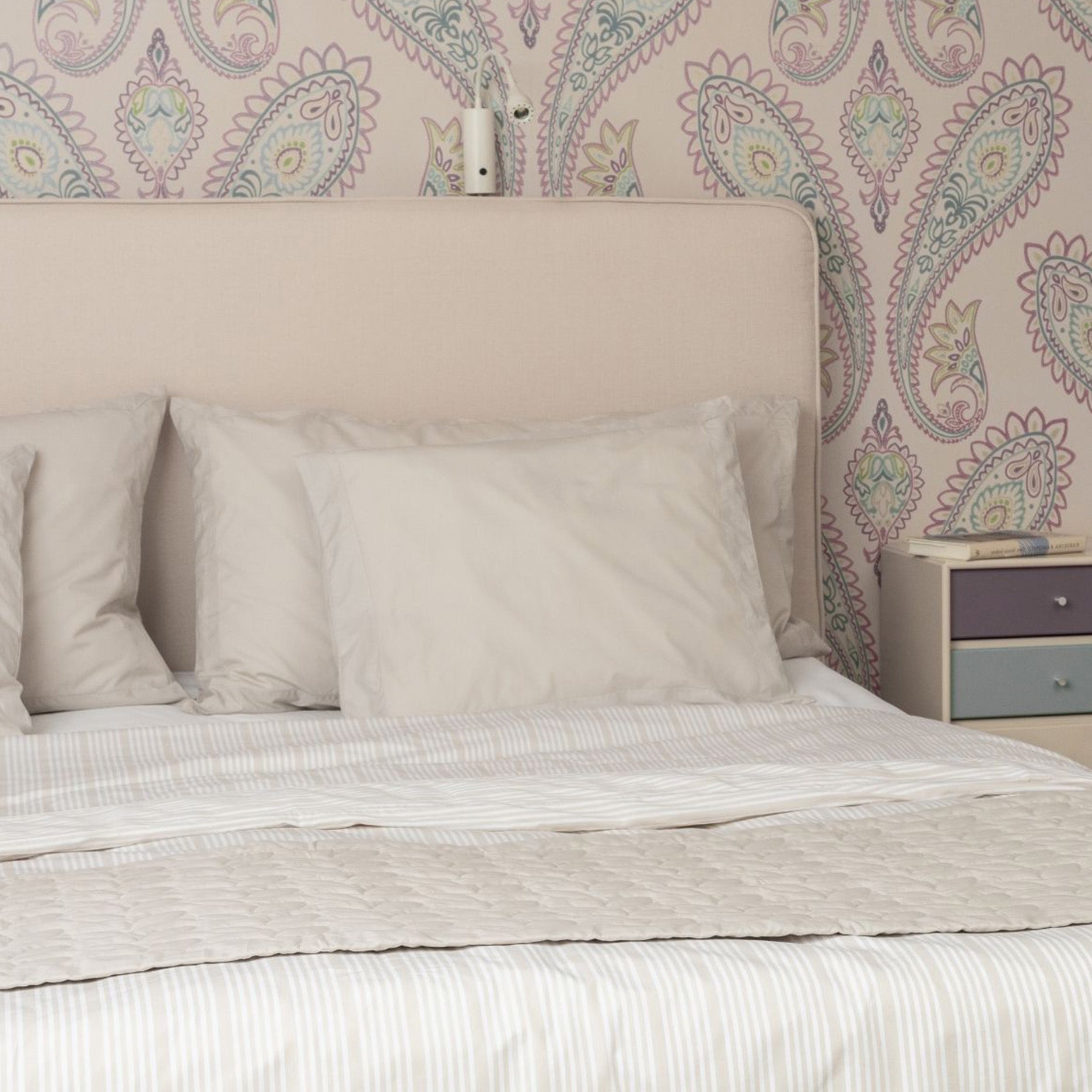 Pudebetræk 2 stk 50x90 cm sand beige