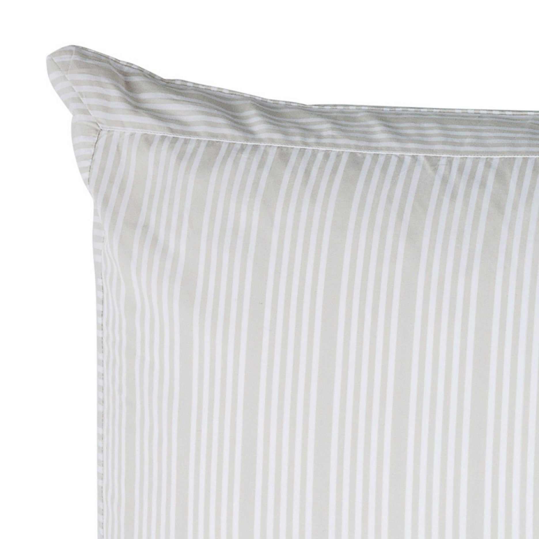 Pudebetræk 2 stk 50x90 cm sand beige/striber