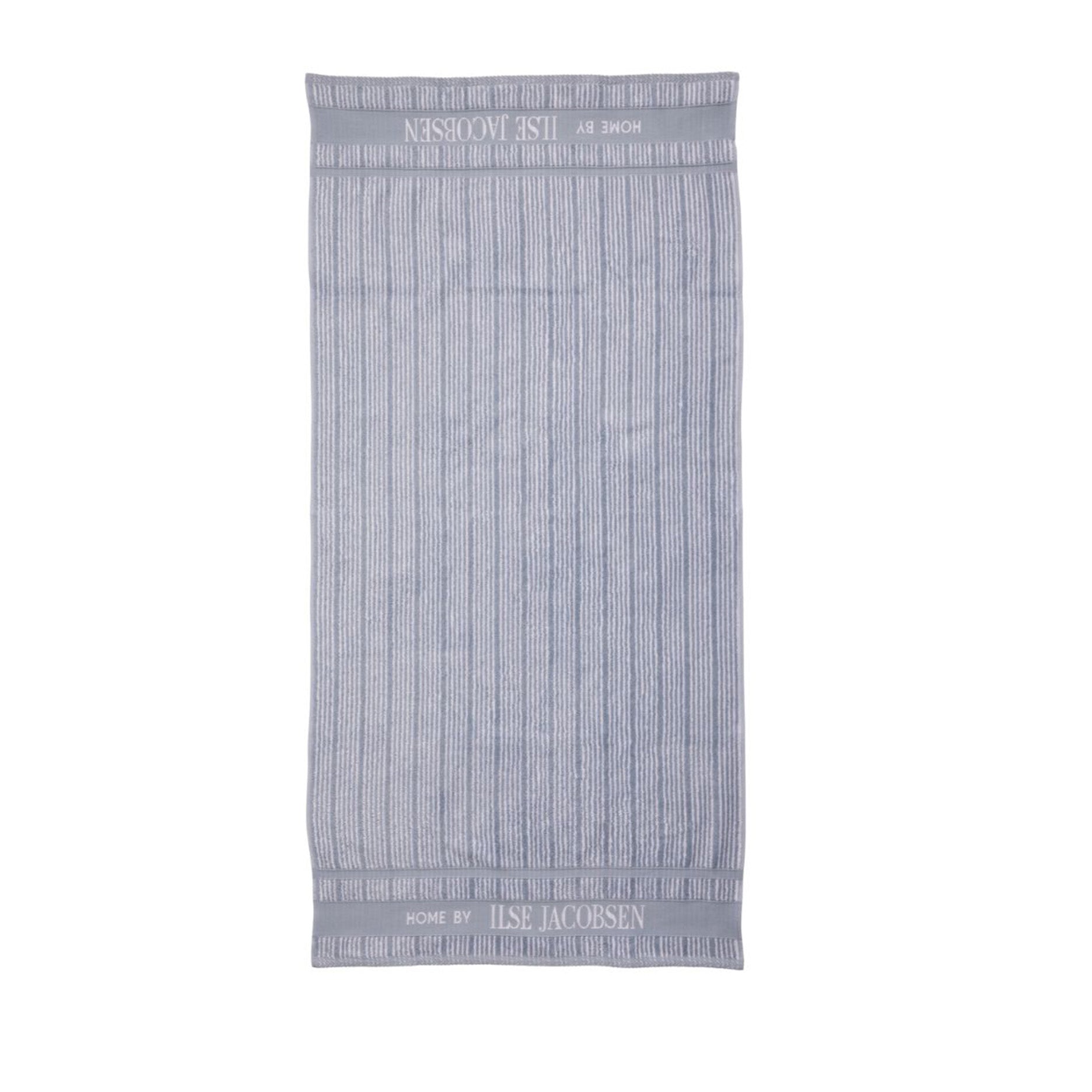 Håndklæde 2 stk 50x100 cm støvet blå striber