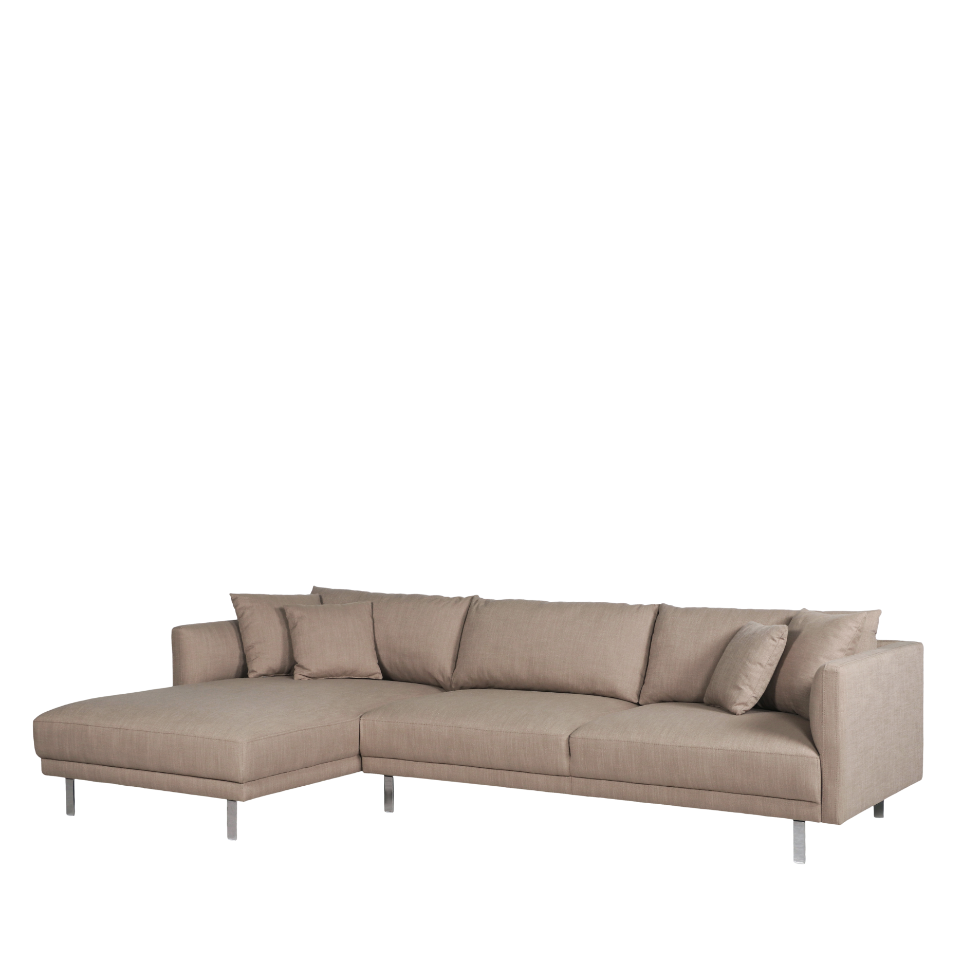 Capella II chaiselong sofa på ben (venstrevendt)