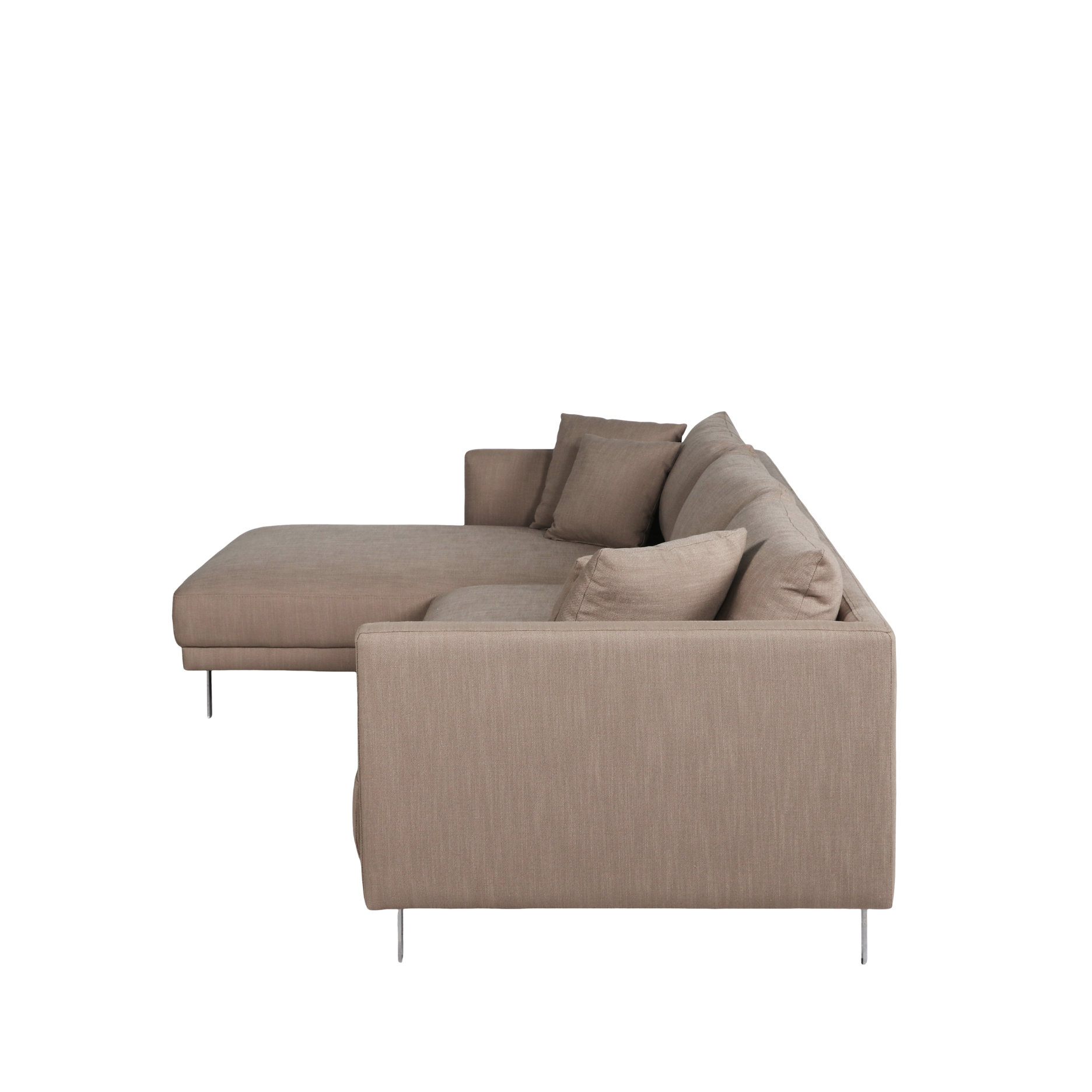 Capella II chaiselong sofa på ben (venstrevendt)
