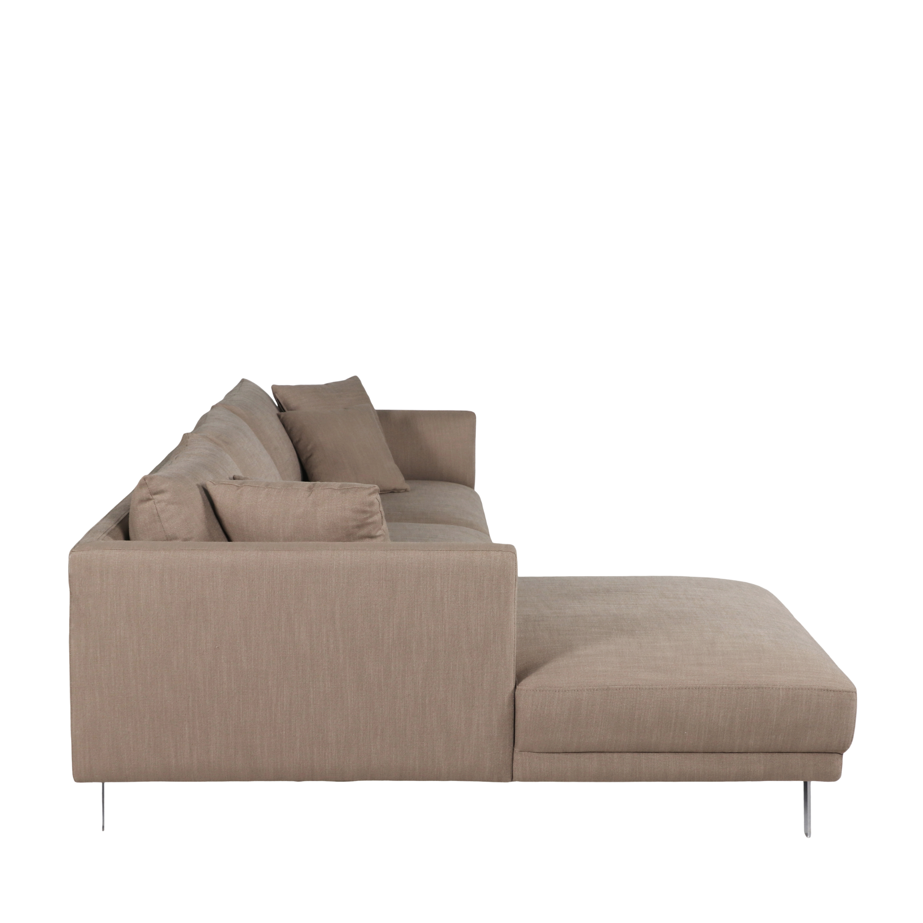 Capella II chaiselong sofa på ben (venstrevendt)