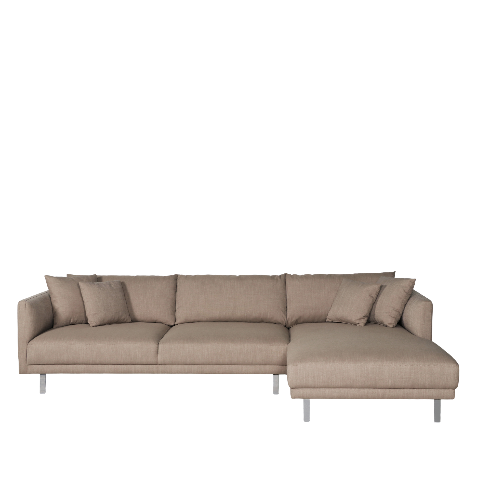 Capella II chaiselong sofa på ben (højrevendt)