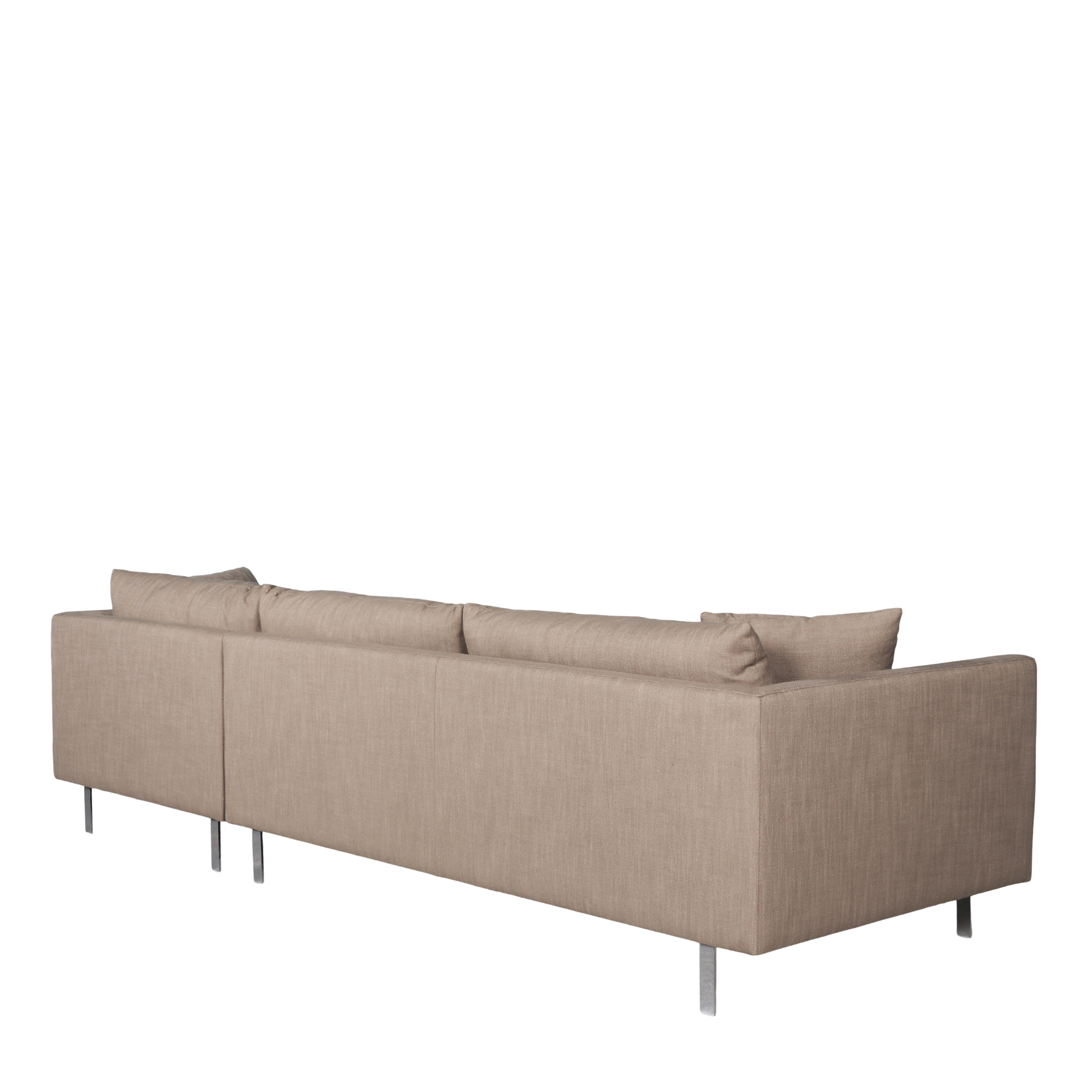 Capella II chaiselong sofa på ben (højrevendt)