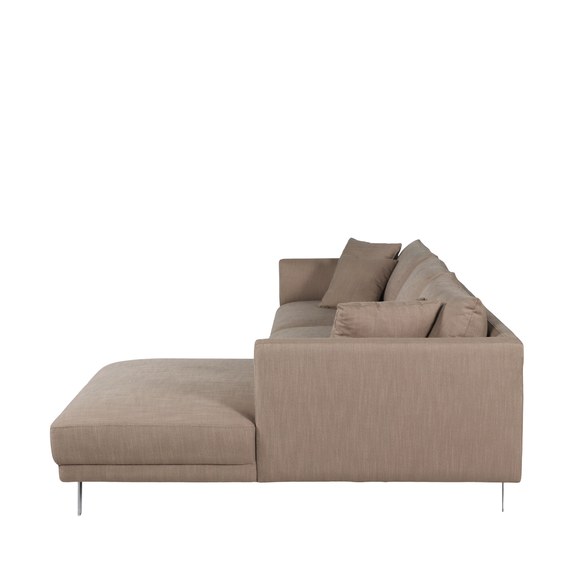 Capella II chaiselong sofa på ben (højrevendt)