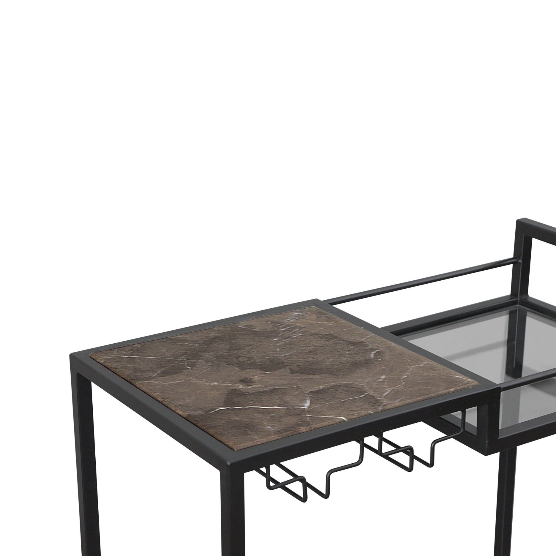 Mason II rullevogn MINI sort metal