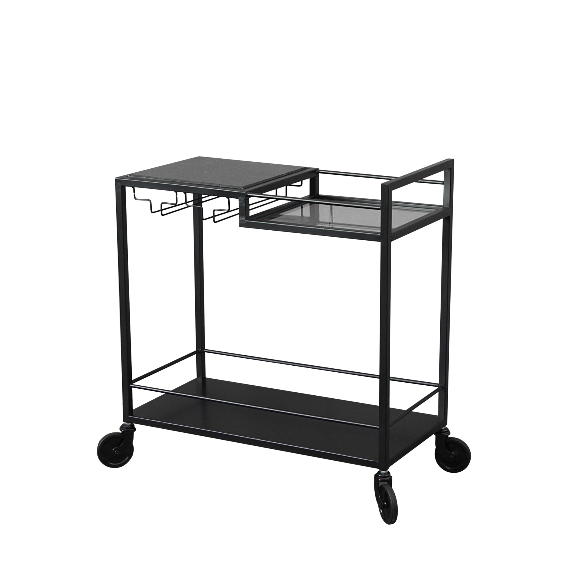 Mason II rullevogn MINI sort metal