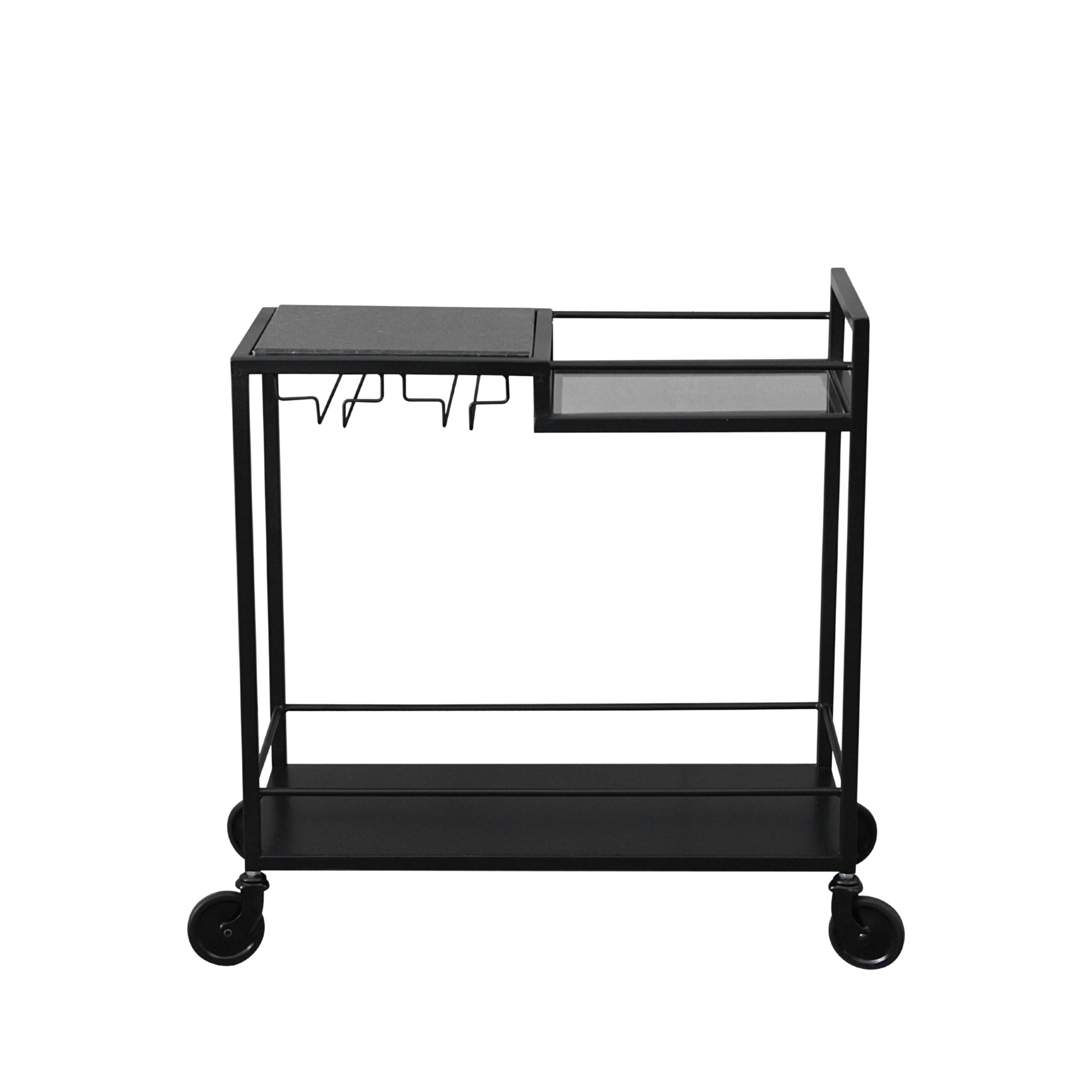 Mason II rullevogn MINI sort metal