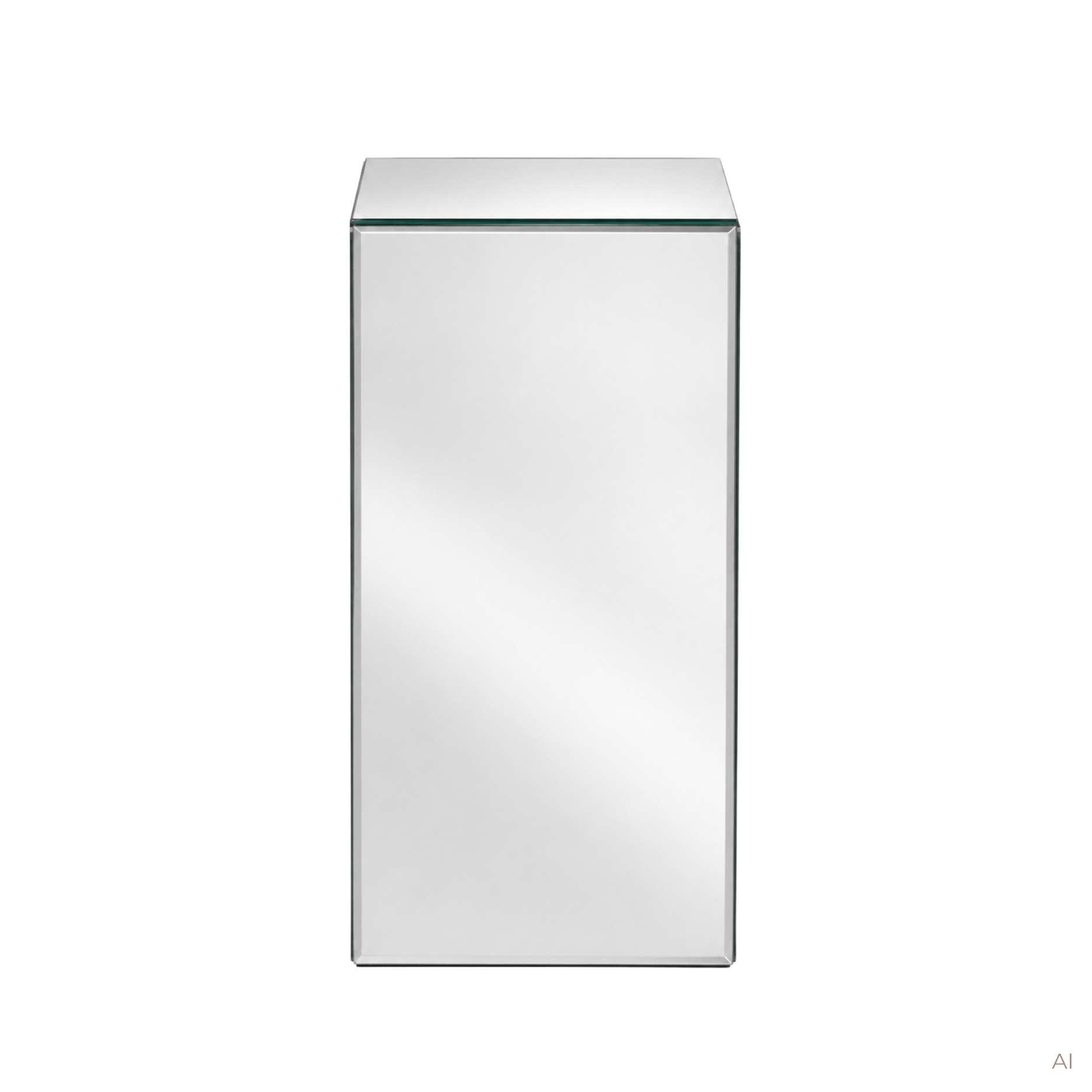 Spejlpodium H65 transparent