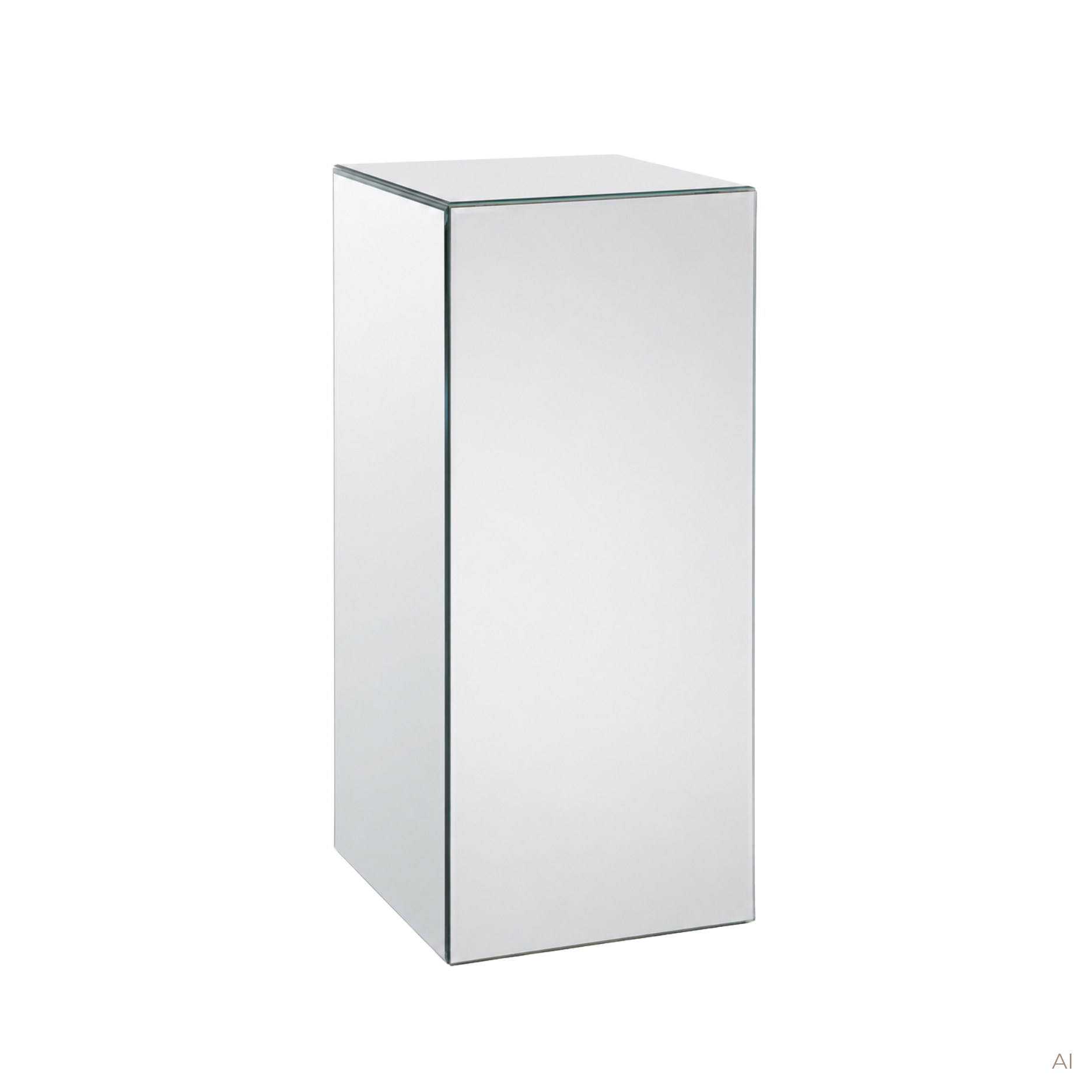 Spejlpodium H65 transparent