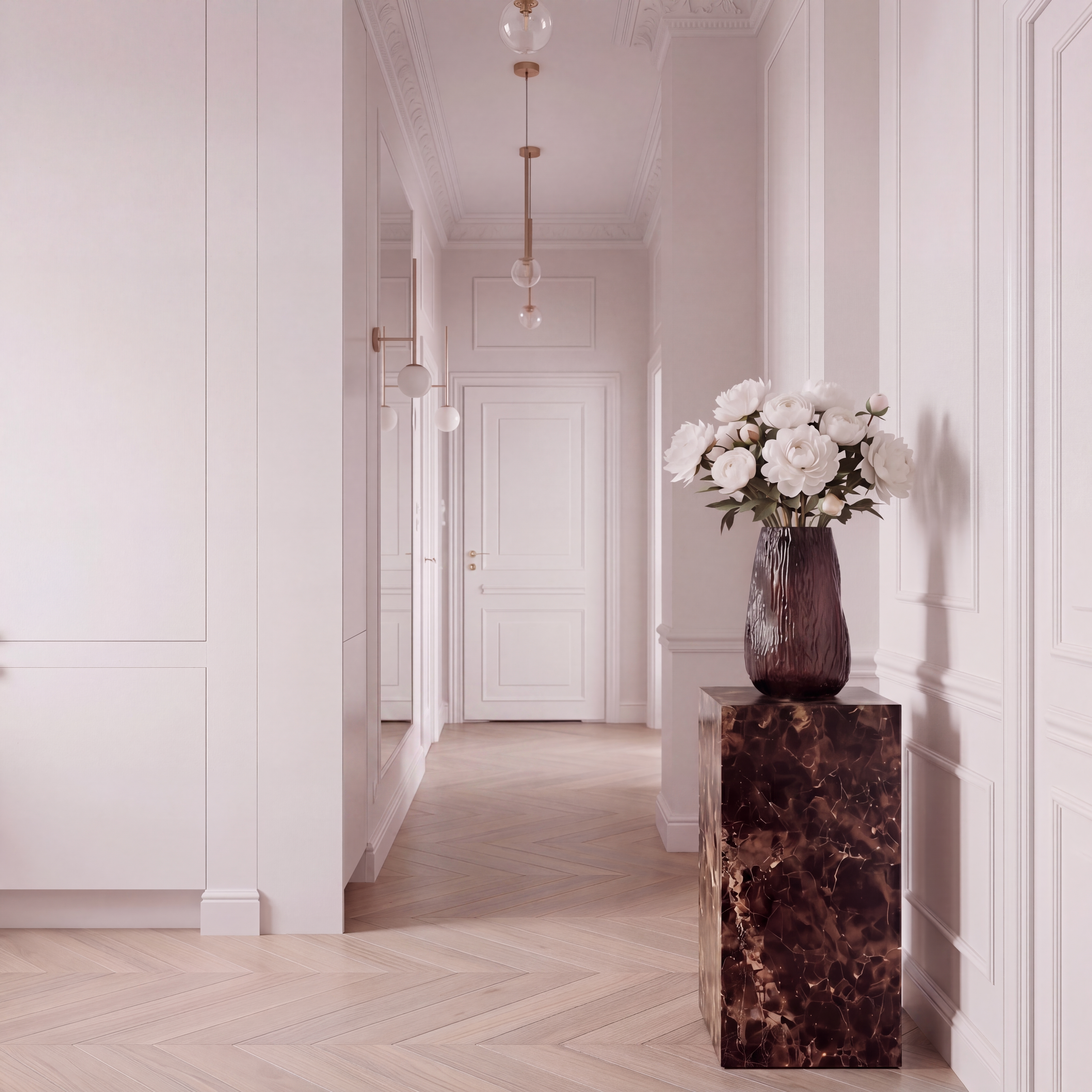 Marmor podium H65 cm