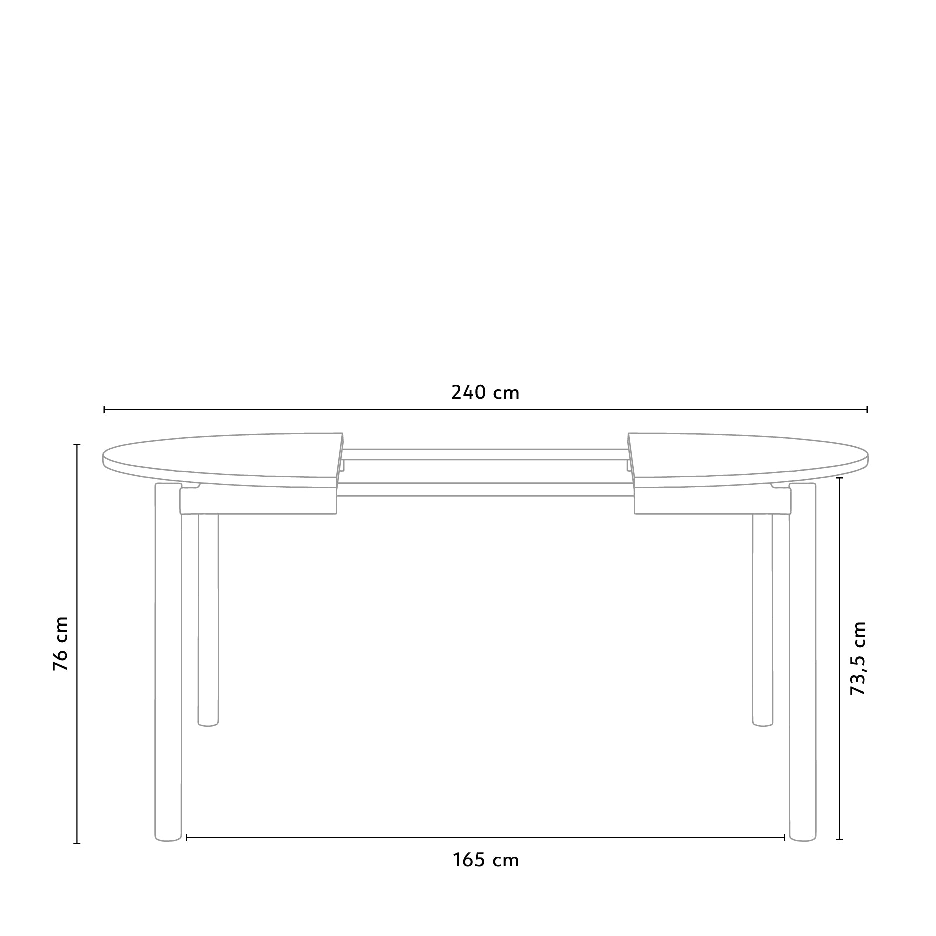 Colo udtræksspisebord (Ø140 cm)