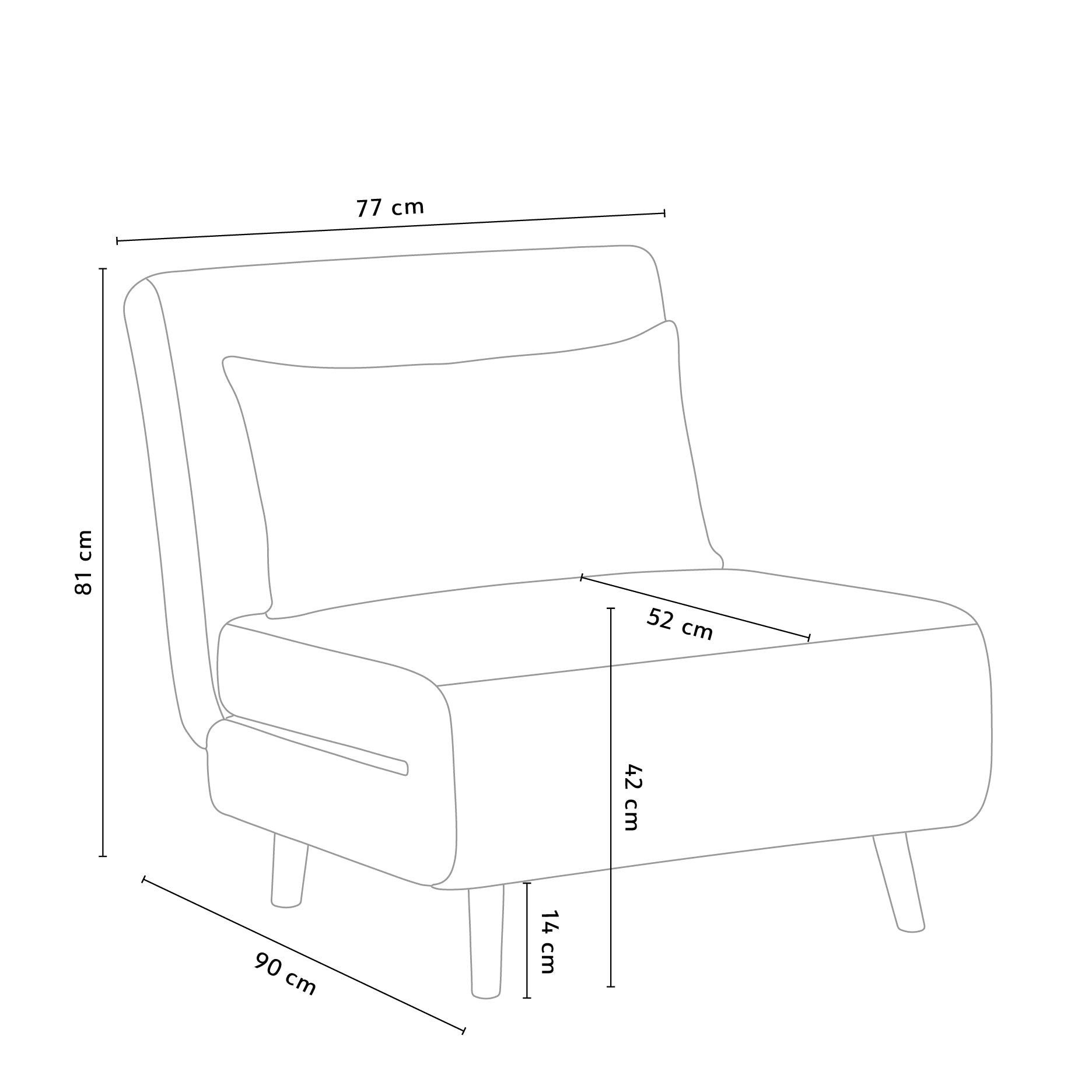 Iowa II sovesofa 1 pers.