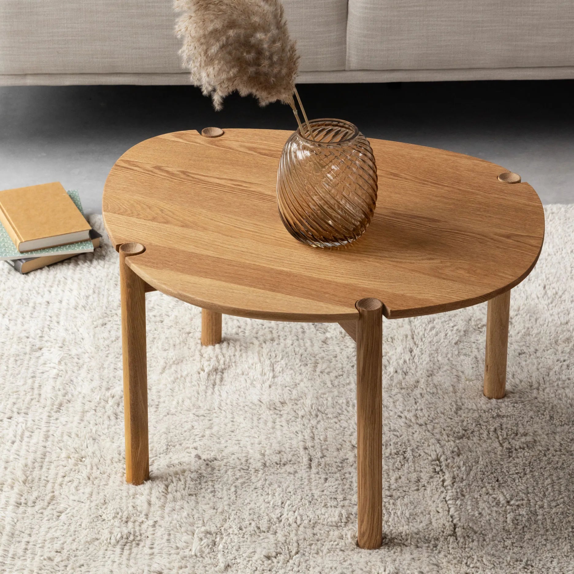 Colo Cross Couchtisch FSC-zertifiziertes Eichenholz H40 cm